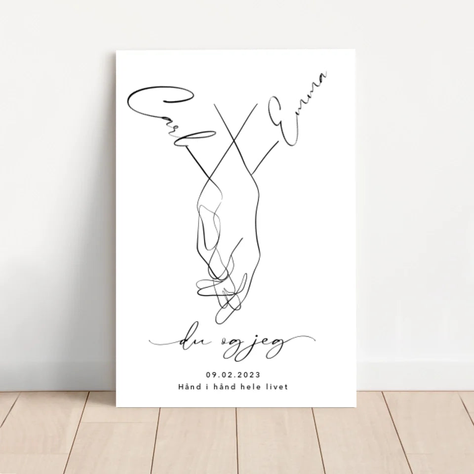 Personligt lærred “Du og jeg”