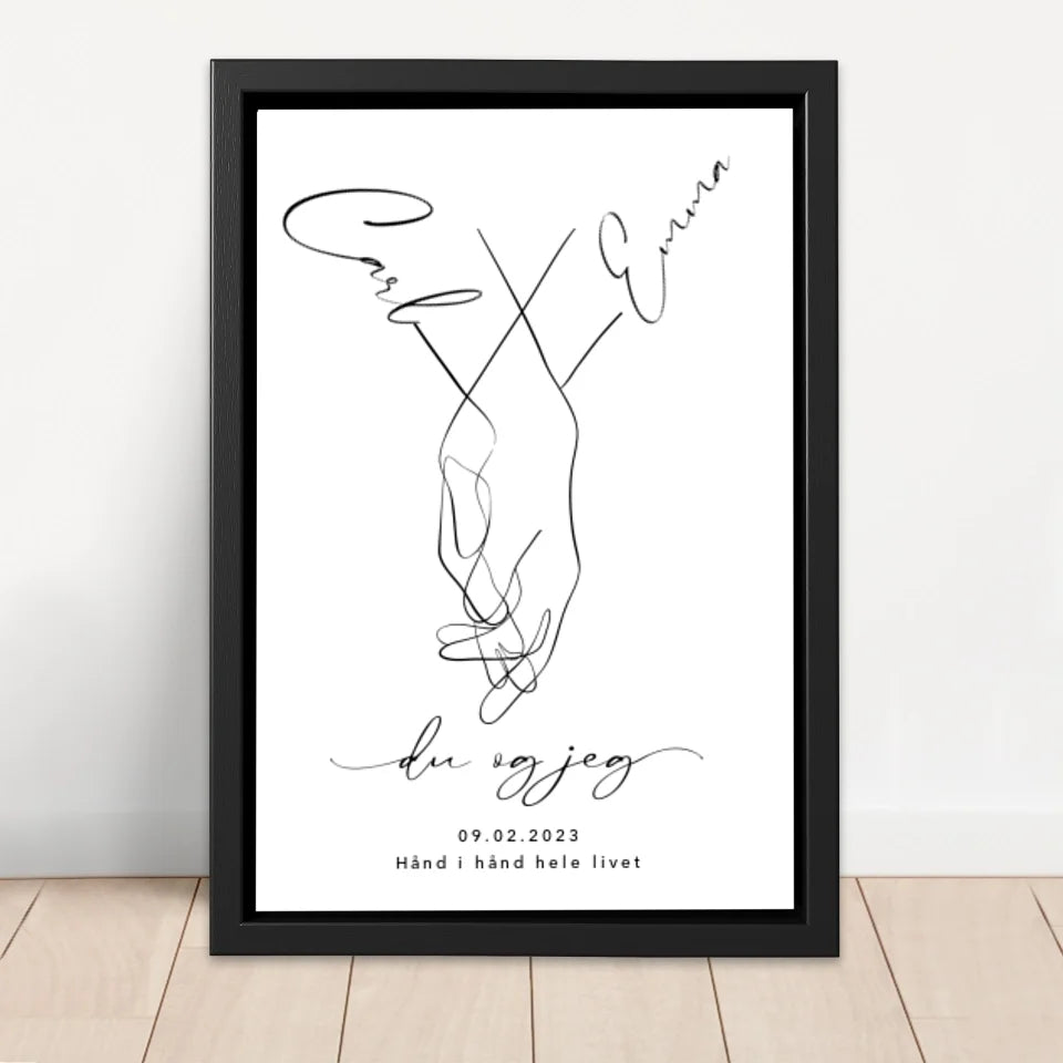 Personligt lærred “Du og jeg”