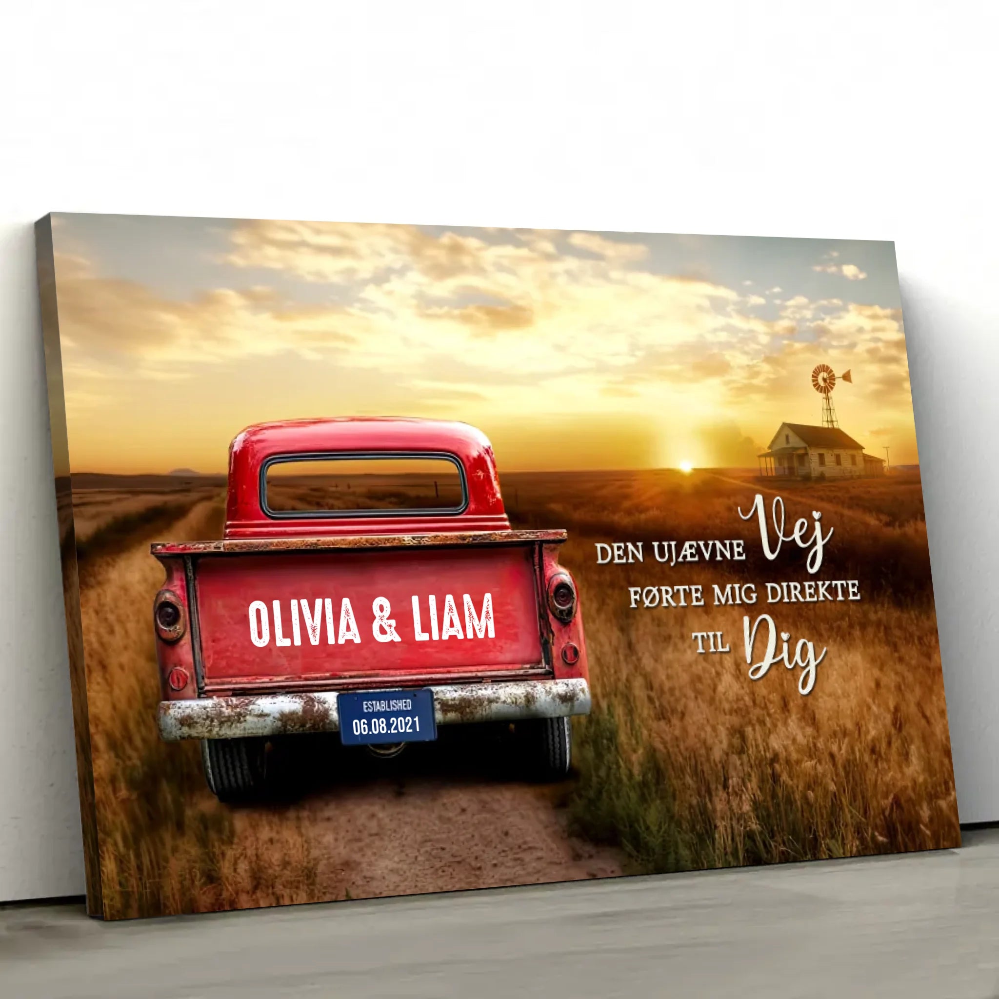 Personligt lærred “Den bumpede vej bragte mig direkte til dig”