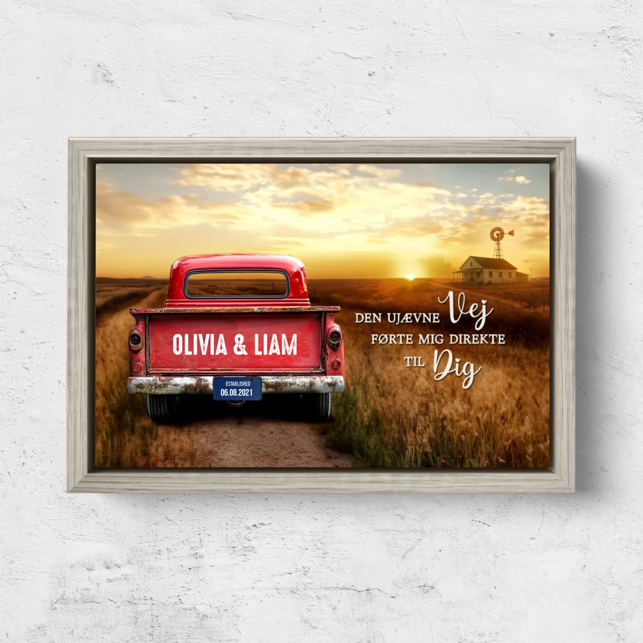 Personligt lærred “Den bumpede vej bragte mig direkte til dig”