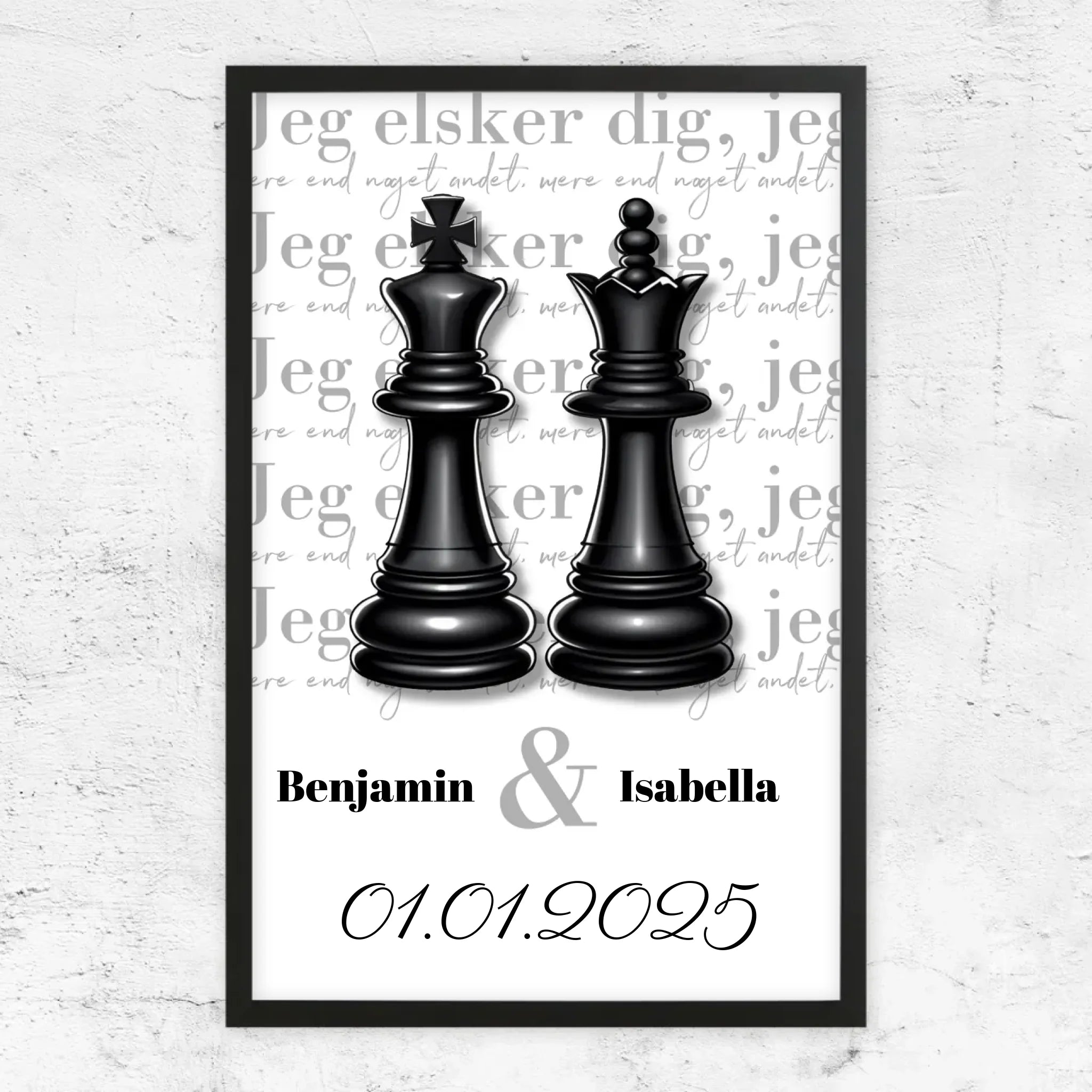 rahmen schwarz 75x50