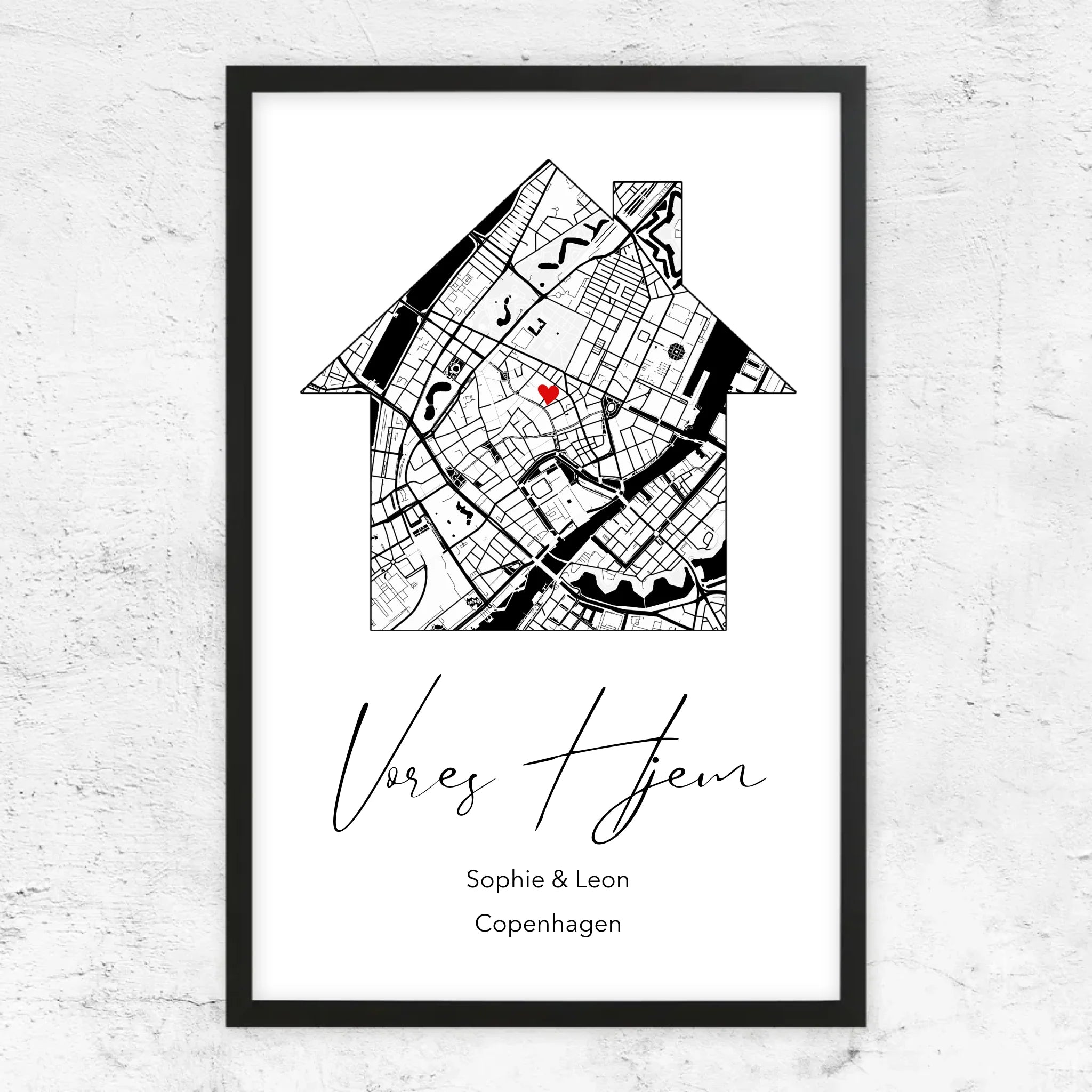 rahmen schwarz 75x50