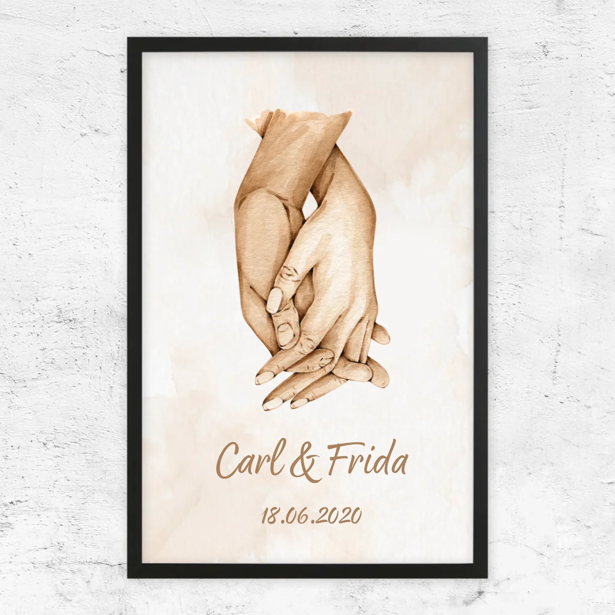 rahmen schwarz 75x50