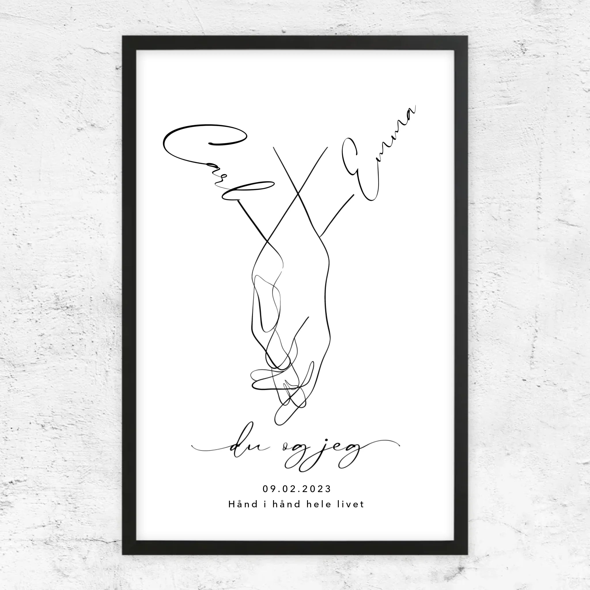 rahmen schwarz 75x50