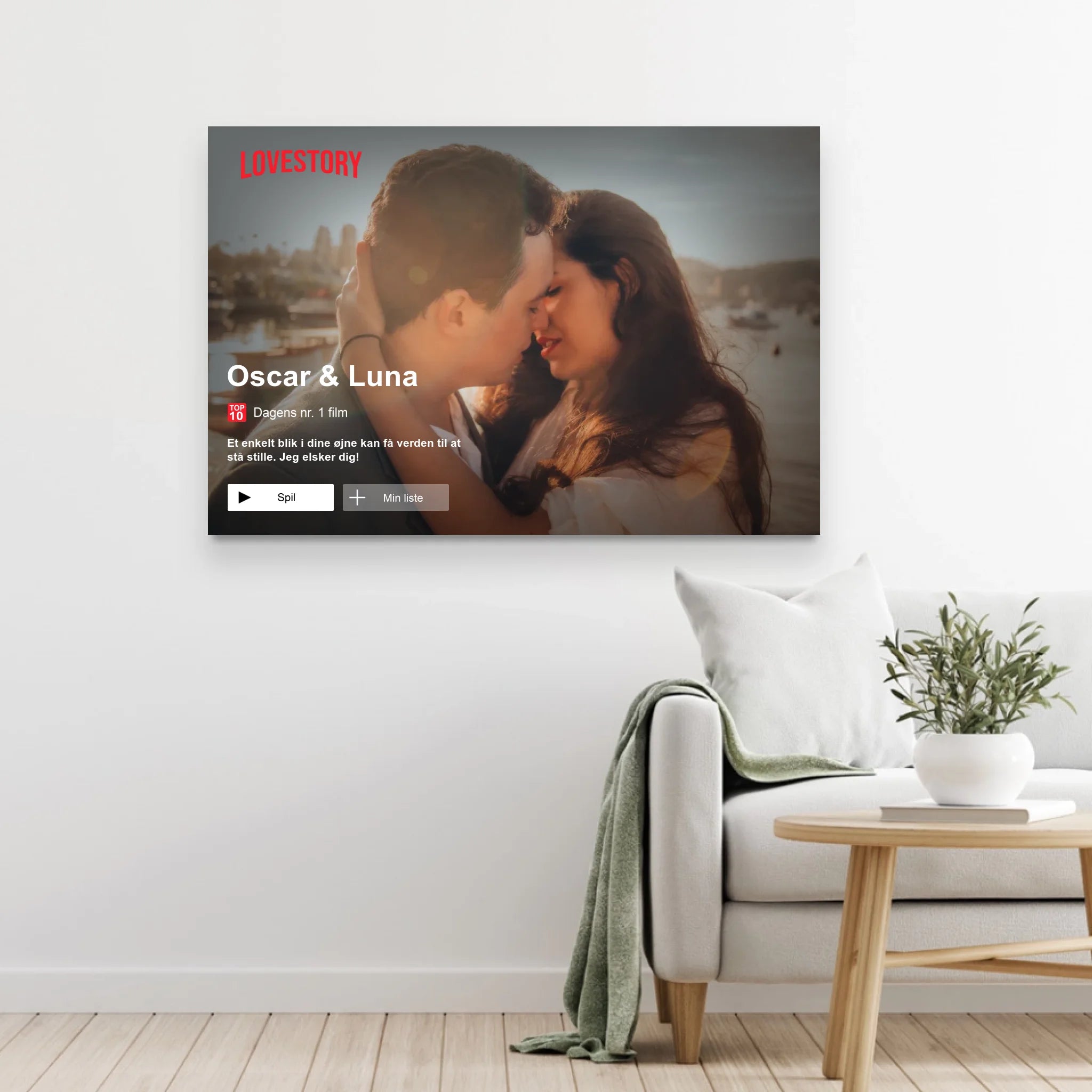 Personligt lærred “Lovestory”