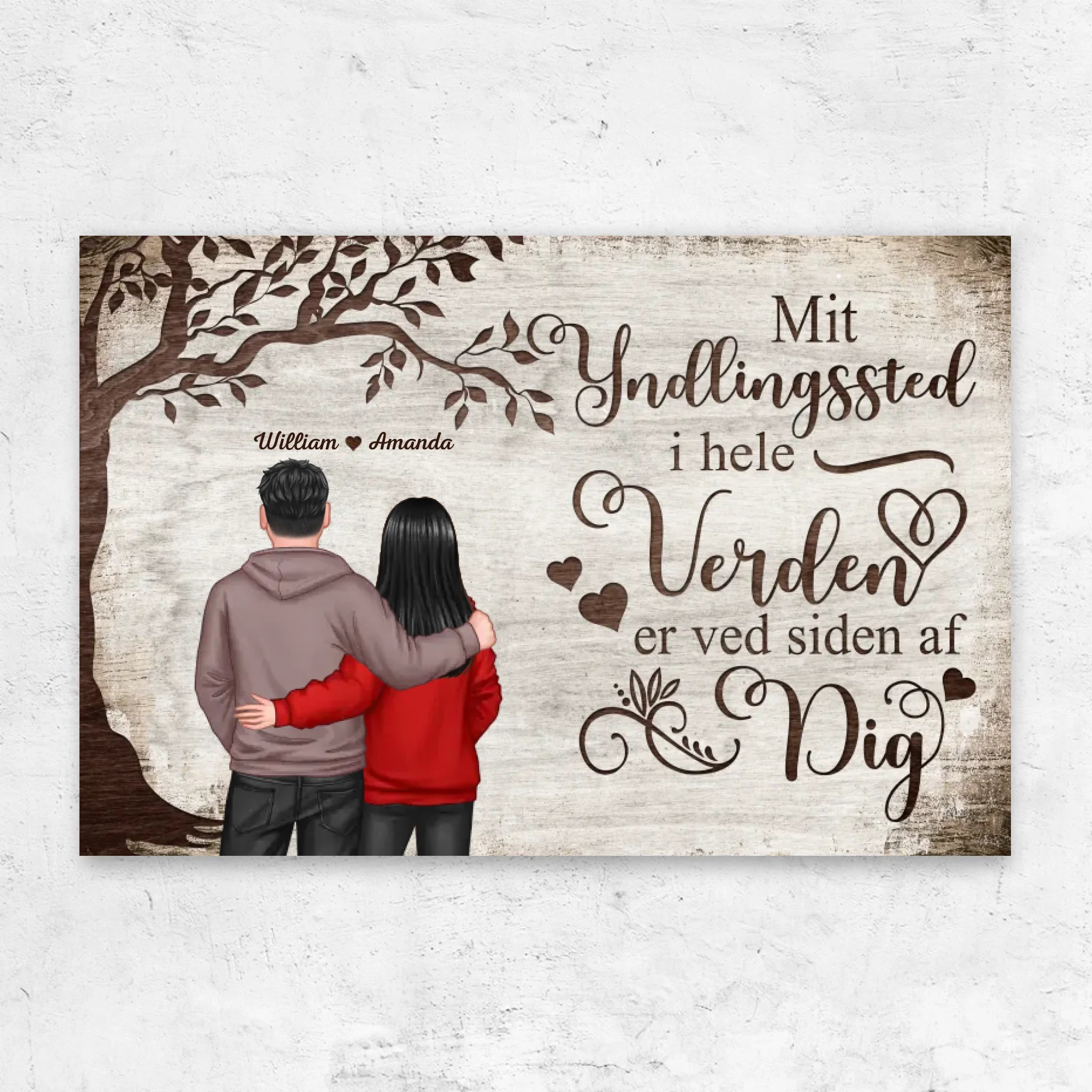 Personligt lærred “Yndlingssted - udsigt bagfra”