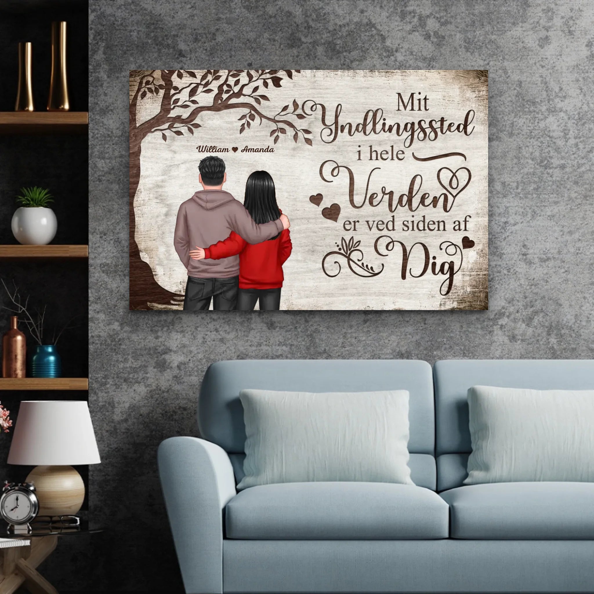 Personligt lærred “Yndlingssted - udsigt bagfra”