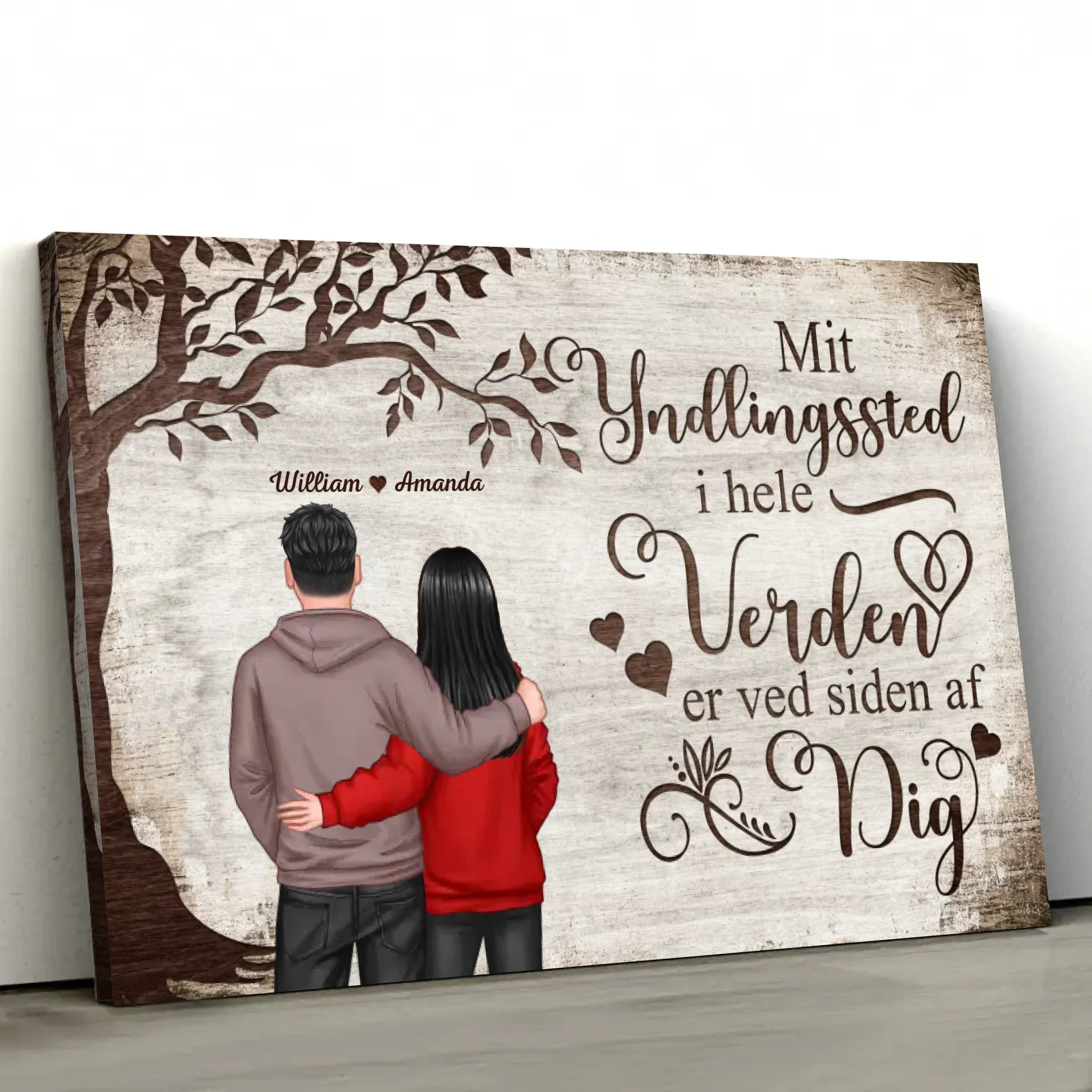 Personligt lærred “Yndlingssted - udsigt bagfra”