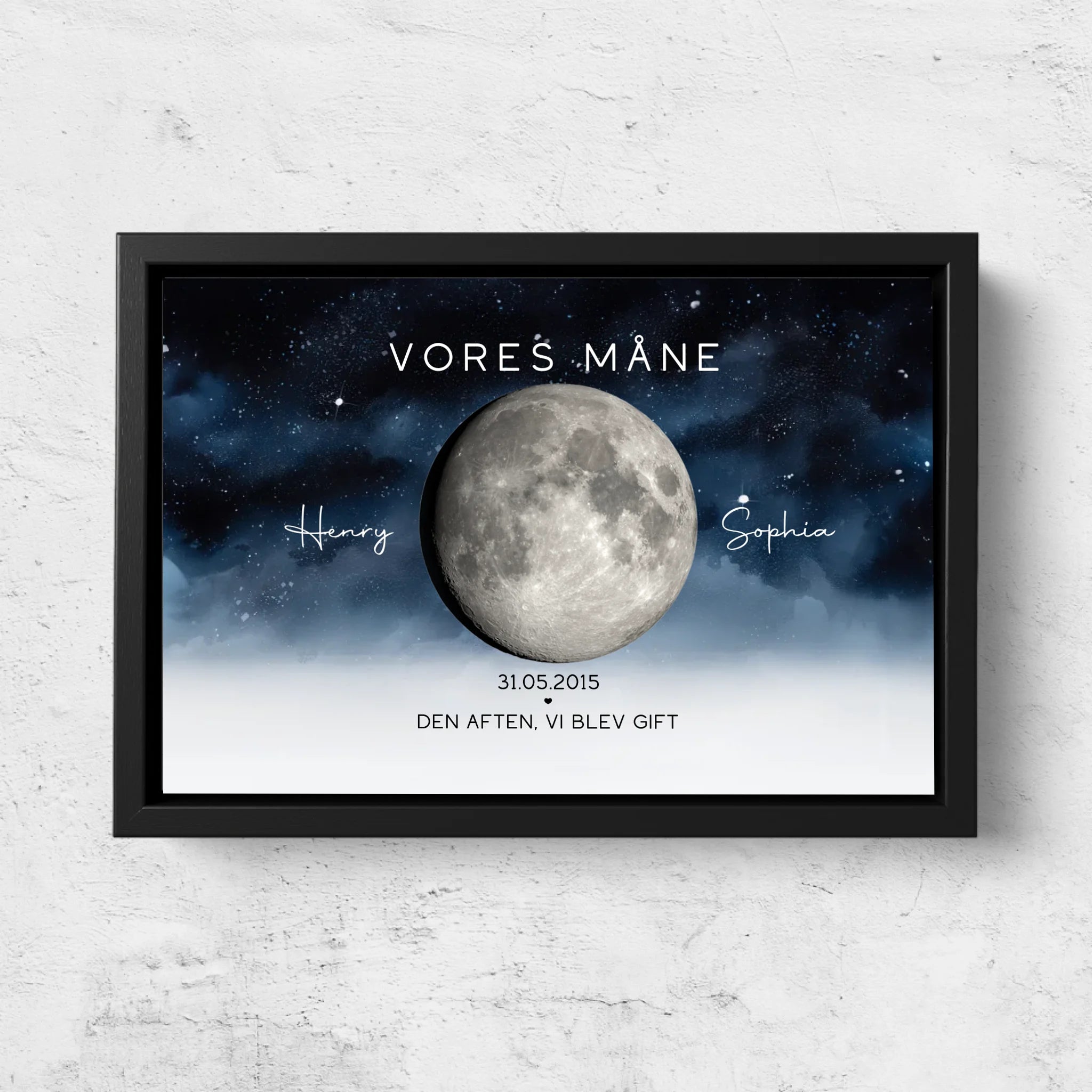 Personligt lærred “Den aften, vi blev gift”