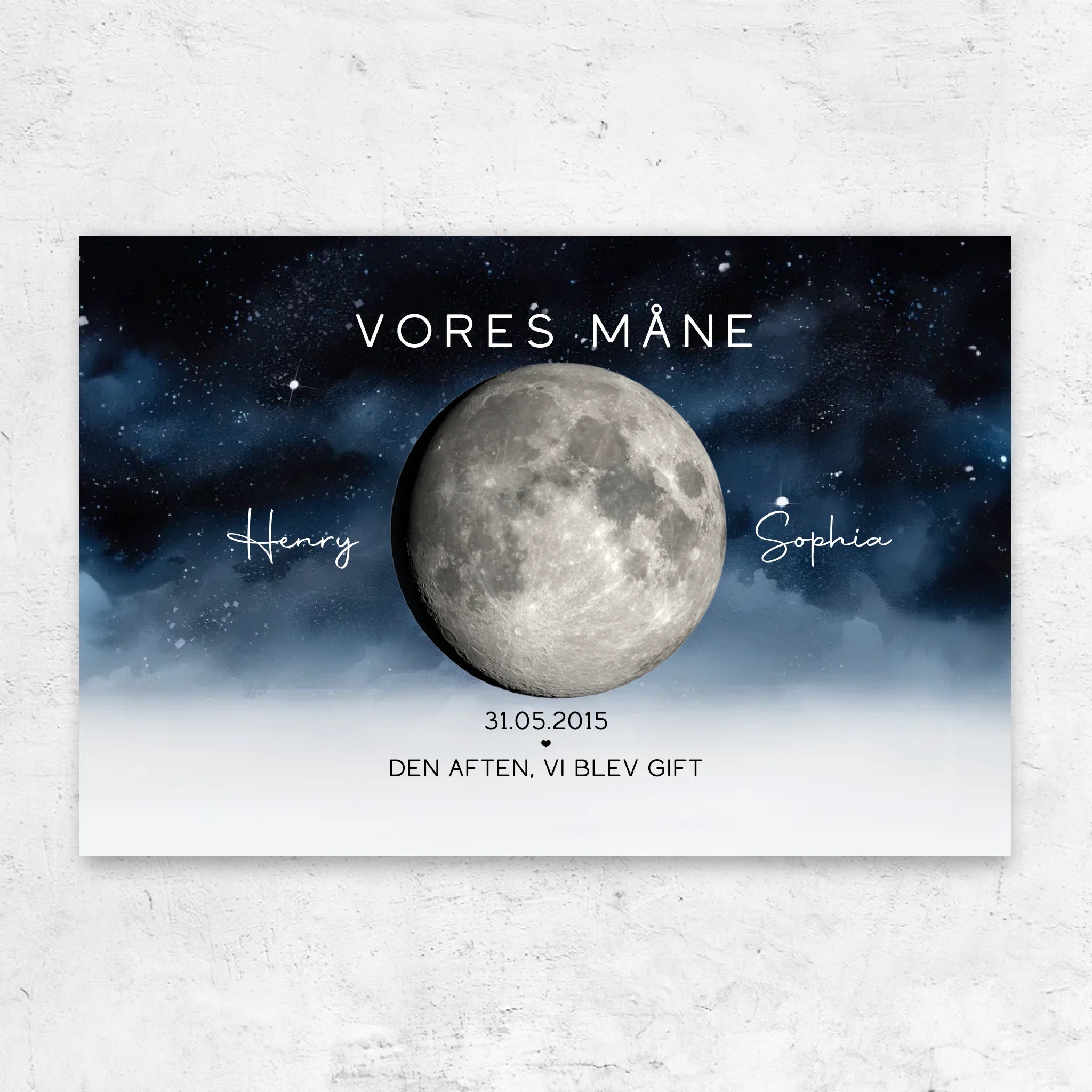 Personligt lærred “Den aften, vi blev gift”