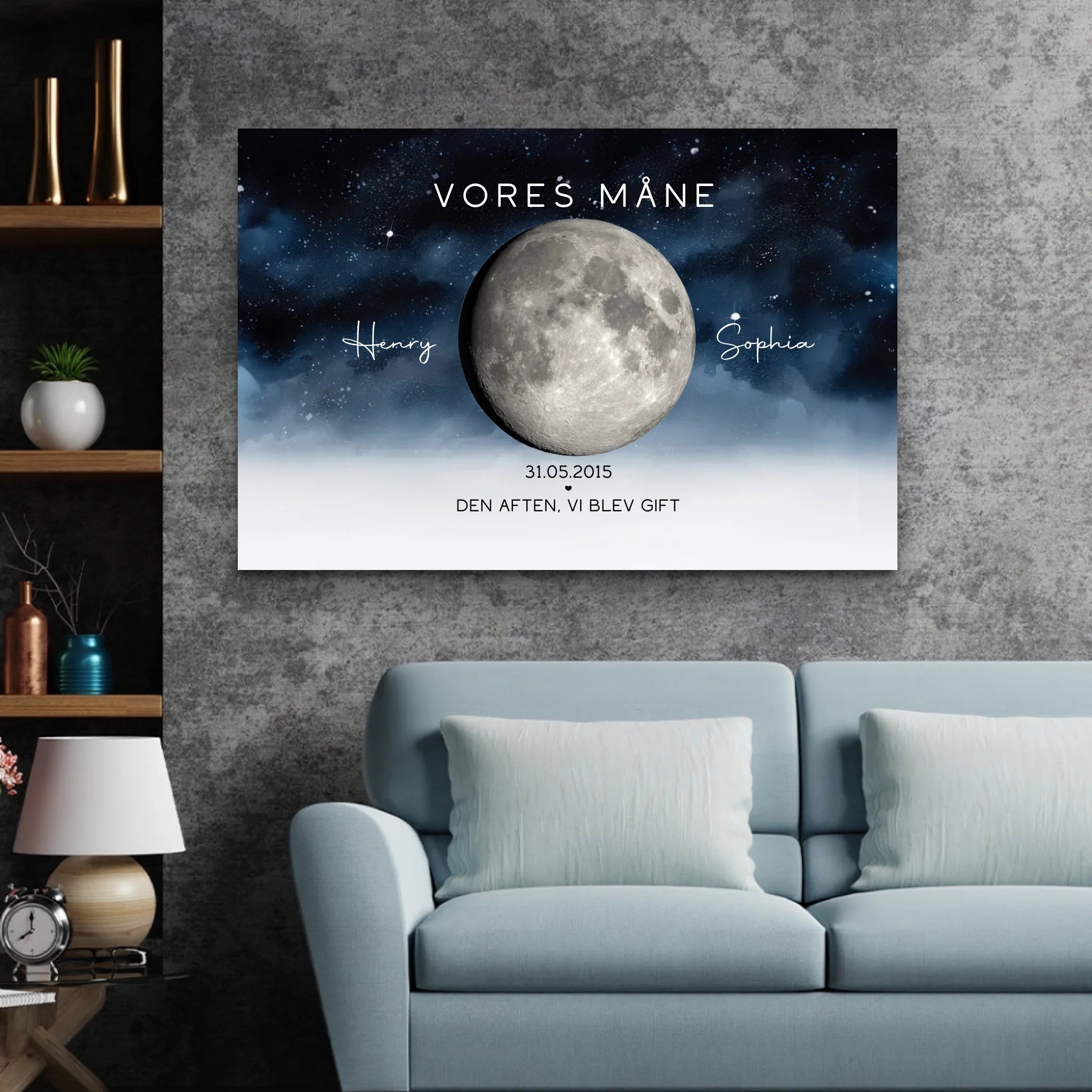 Personligt lærred “Den aften, vi blev gift”