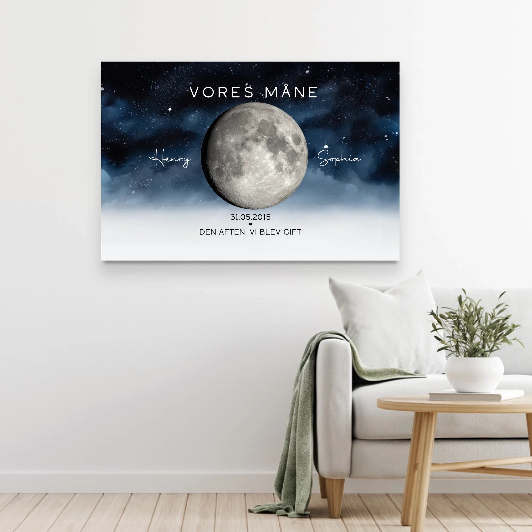 Personligt lærred “Den aften, vi blev gift”