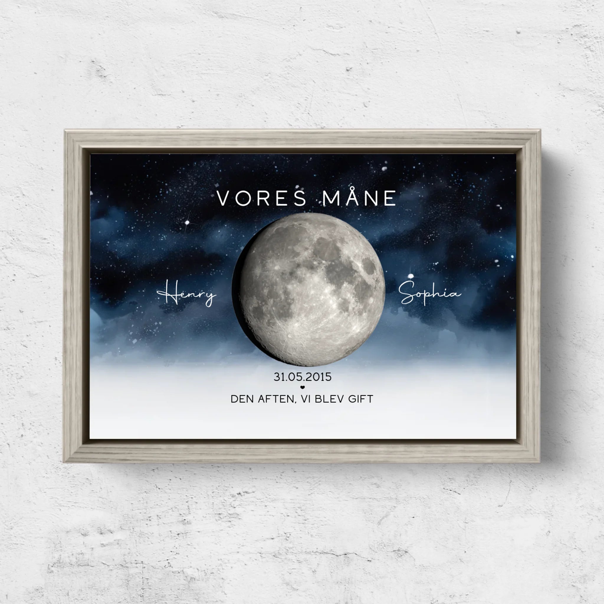 Personligt lærred “Den aften, vi blev gift”