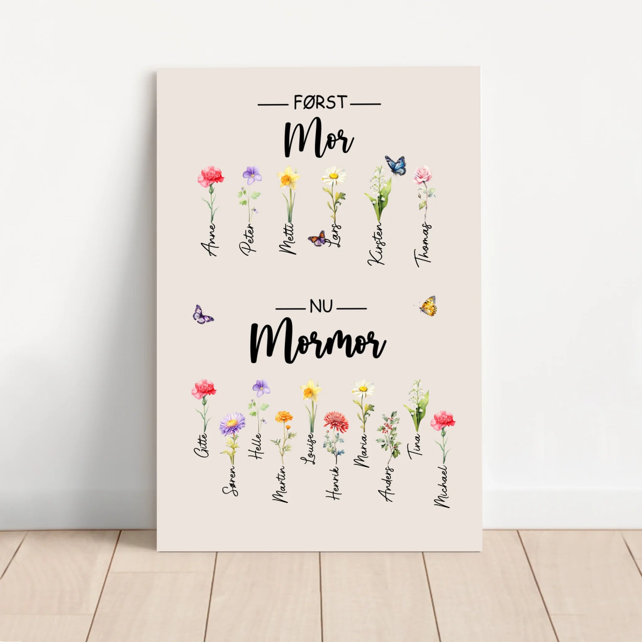 Personligt lærred "Først mor, nu bedstemor"