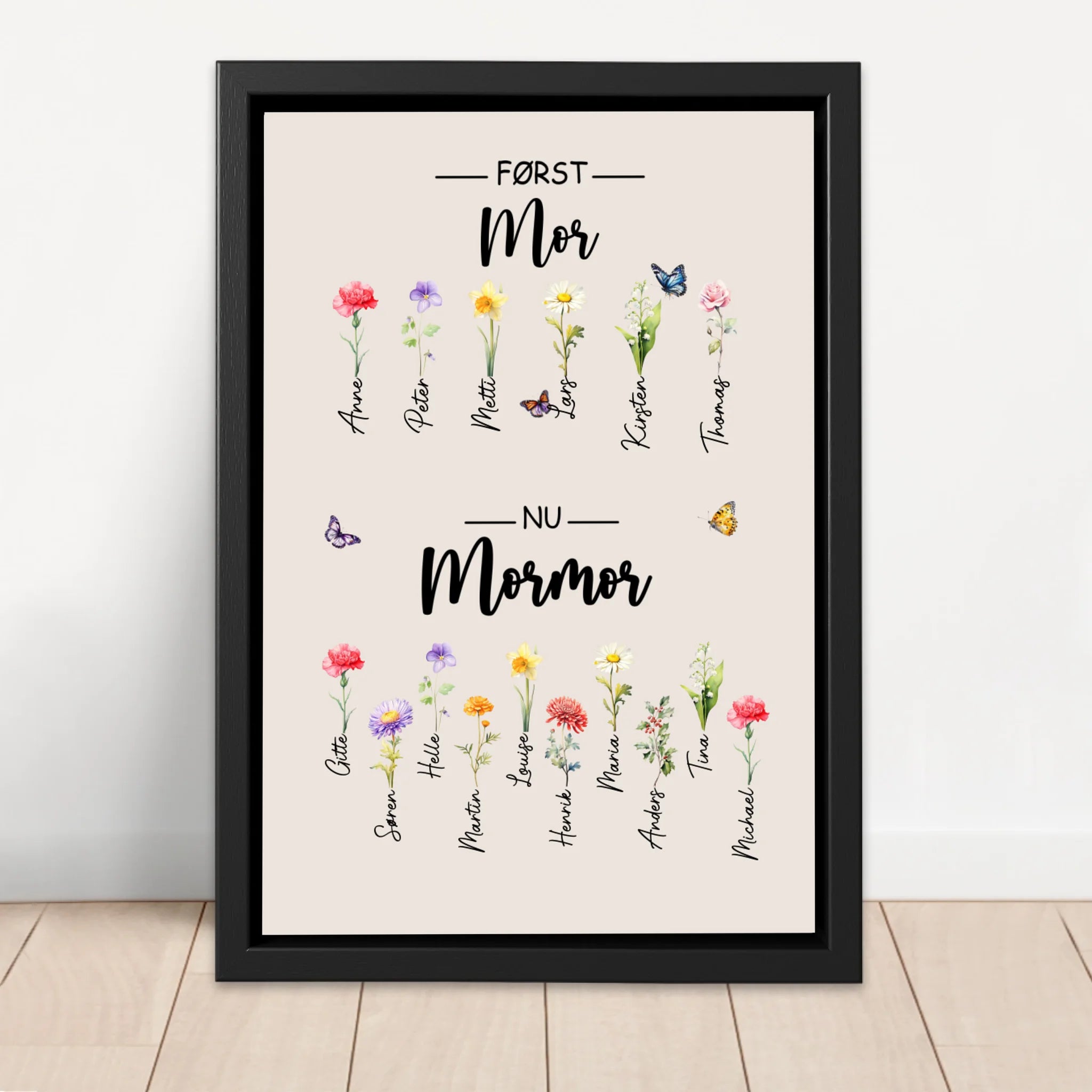 Personligt lærred "Først mor, nu bedstemor"