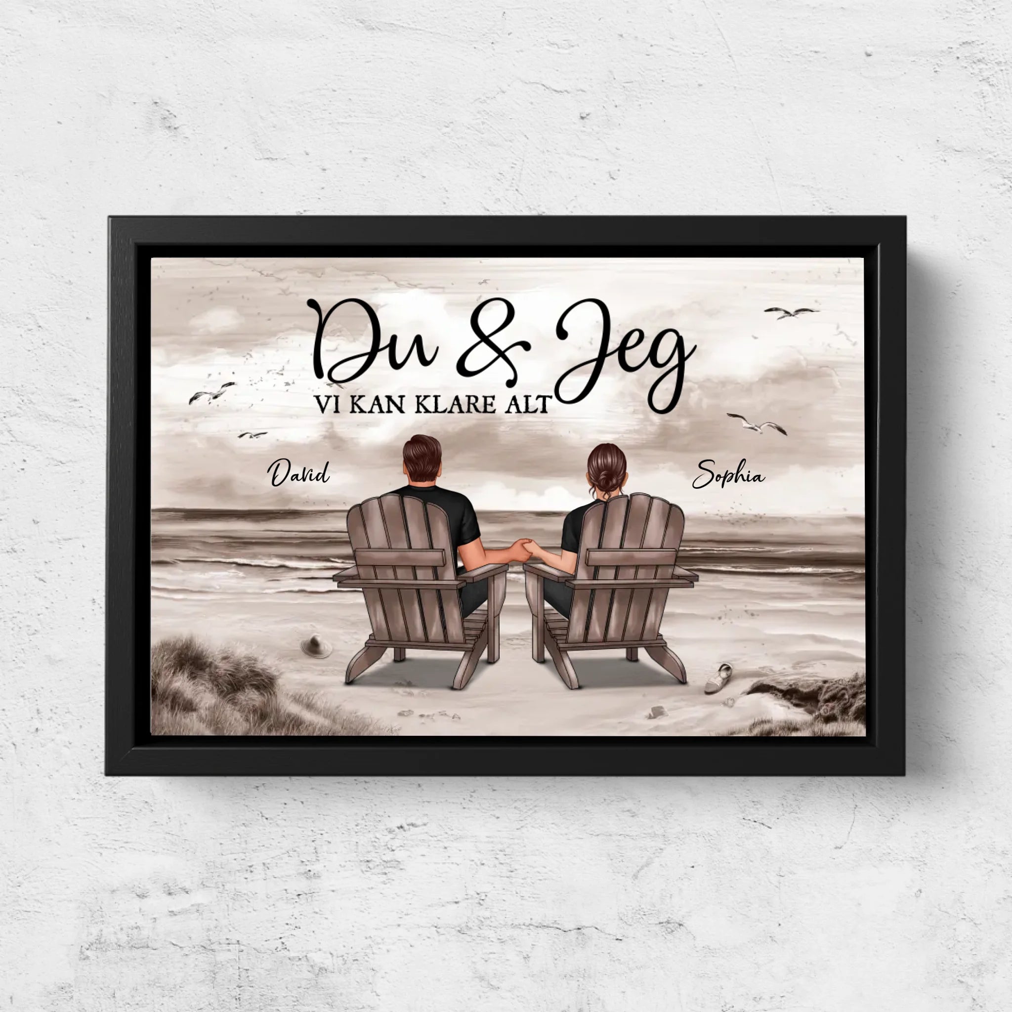 Personligt lærred “Du og jeg, vi kan gøre alt”
