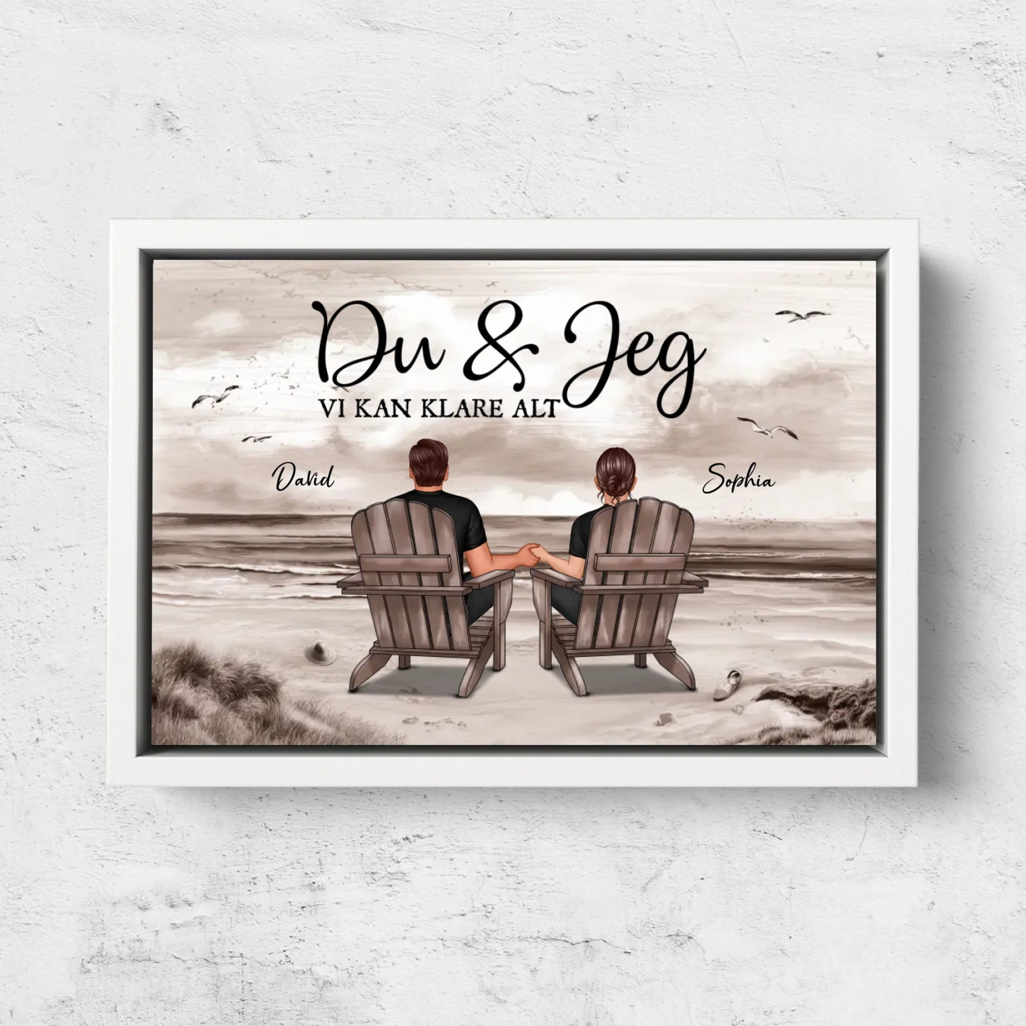 Personligt lærred “Du og jeg, vi kan gøre alt”