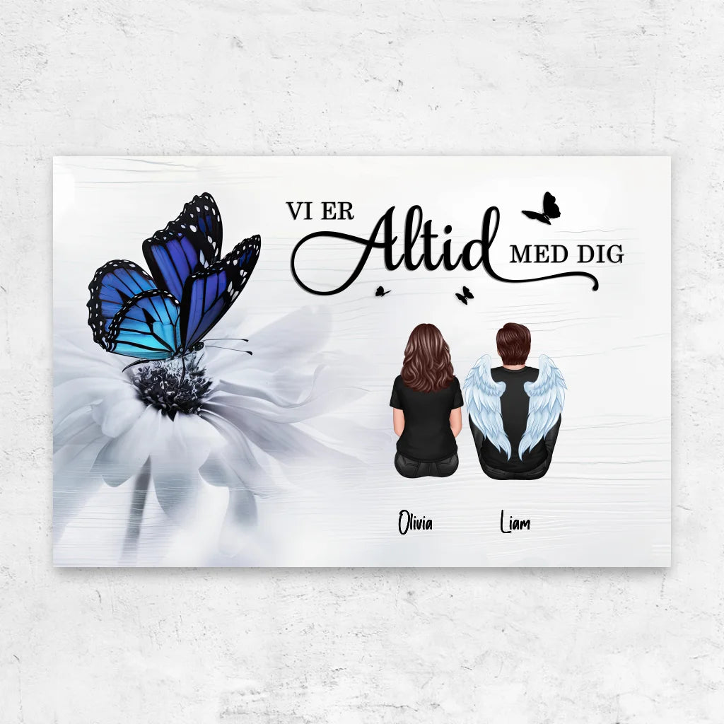 Personligt lærred "Vi er altid med dig"