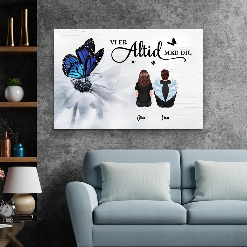 Personligt lærred "Vi er altid med dig"