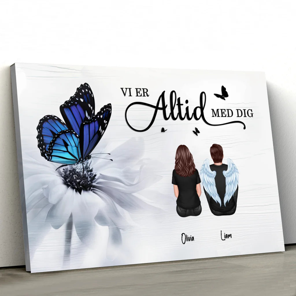 Personligt lærred "Vi er altid med dig"