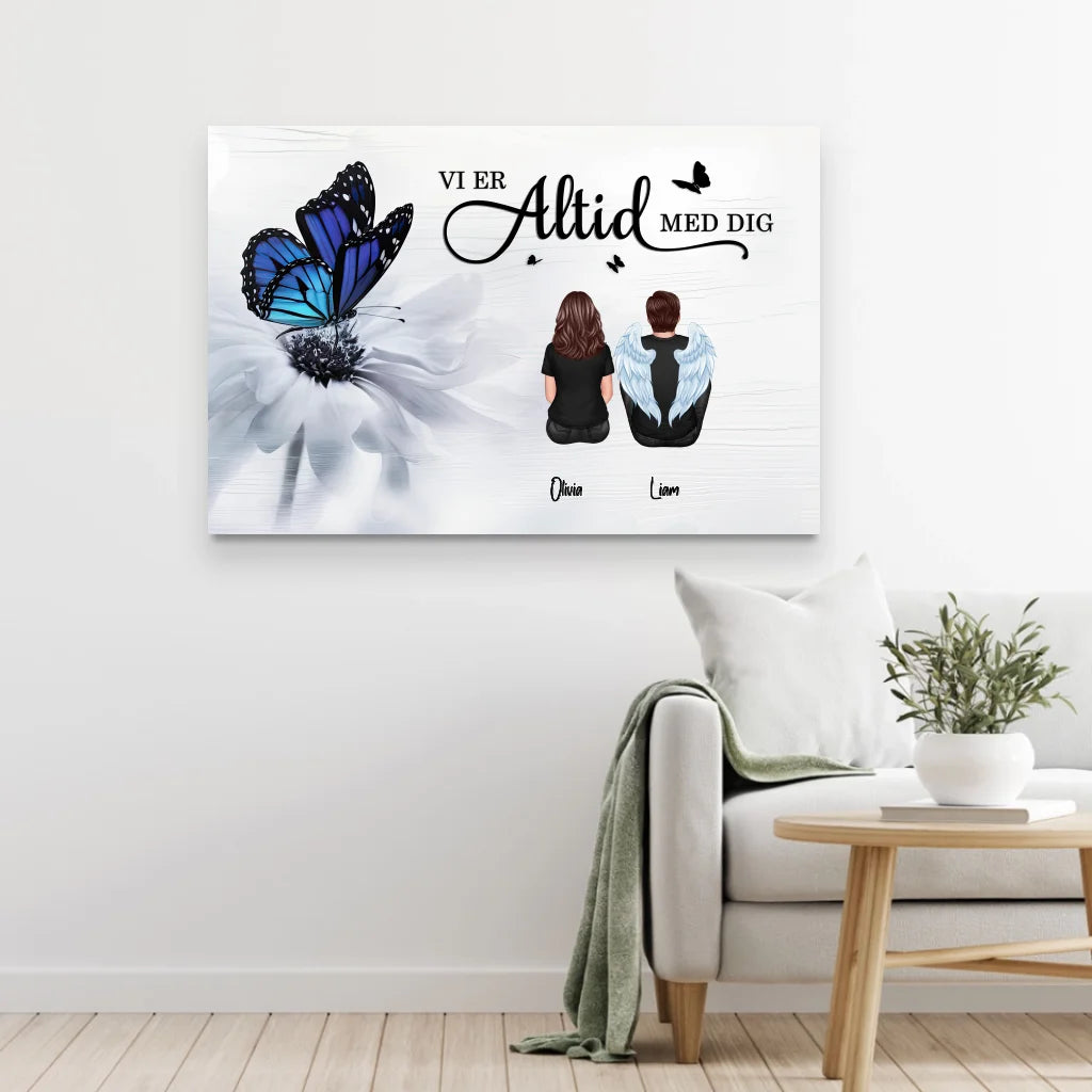 Personligt lærred "Vi er altid med dig"