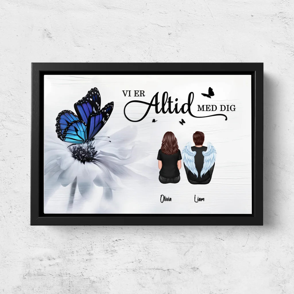 Personligt lærred "Vi er altid med dig"