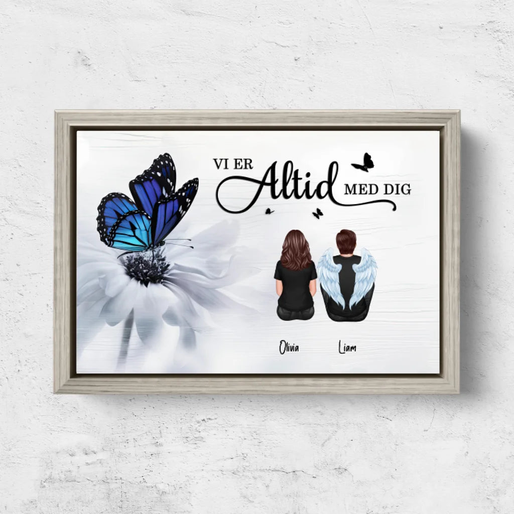 Personligt lærred "Vi er altid med dig"