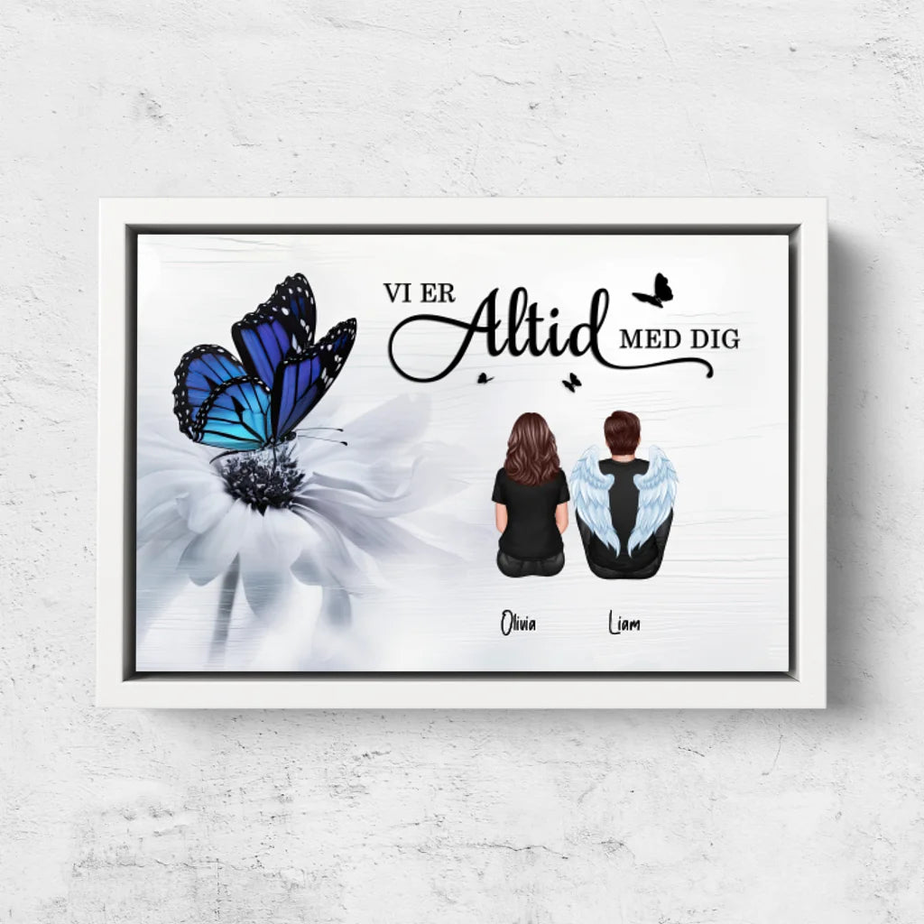 Personligt lærred "Vi er altid med dig"