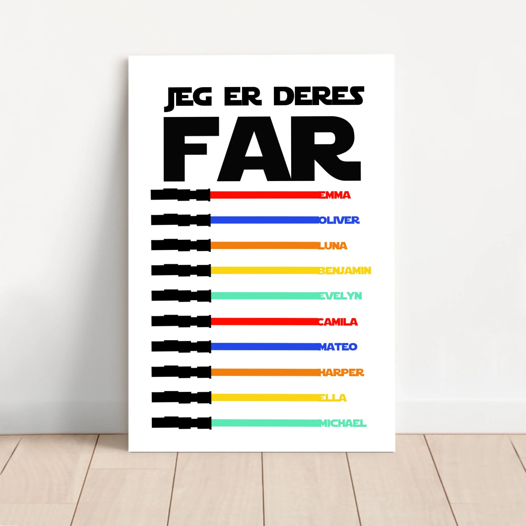Personligt lærred "Jeg er deres far"