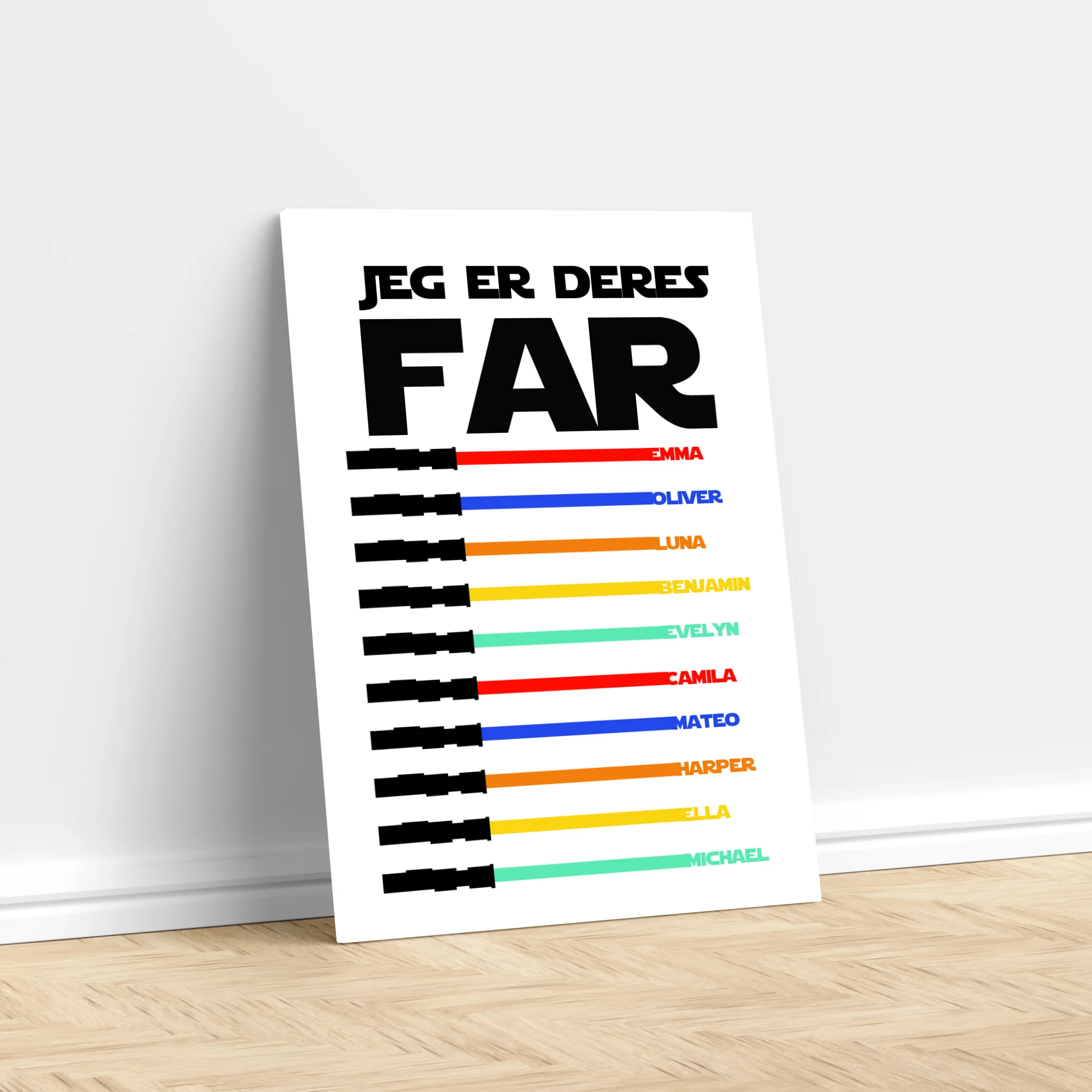 Personligt lærred "Jeg er deres far"
