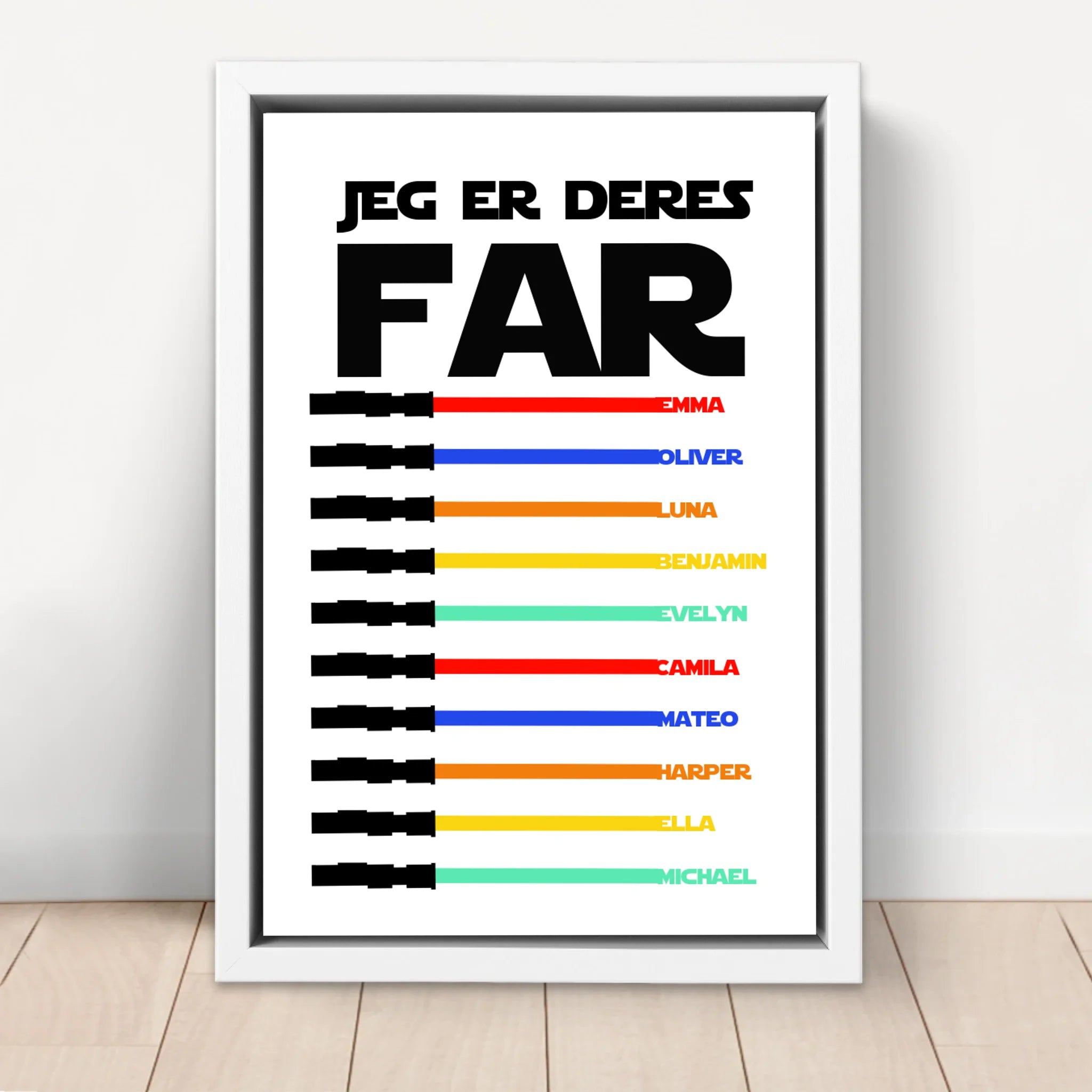 Personligt lærred "Jeg er deres far"