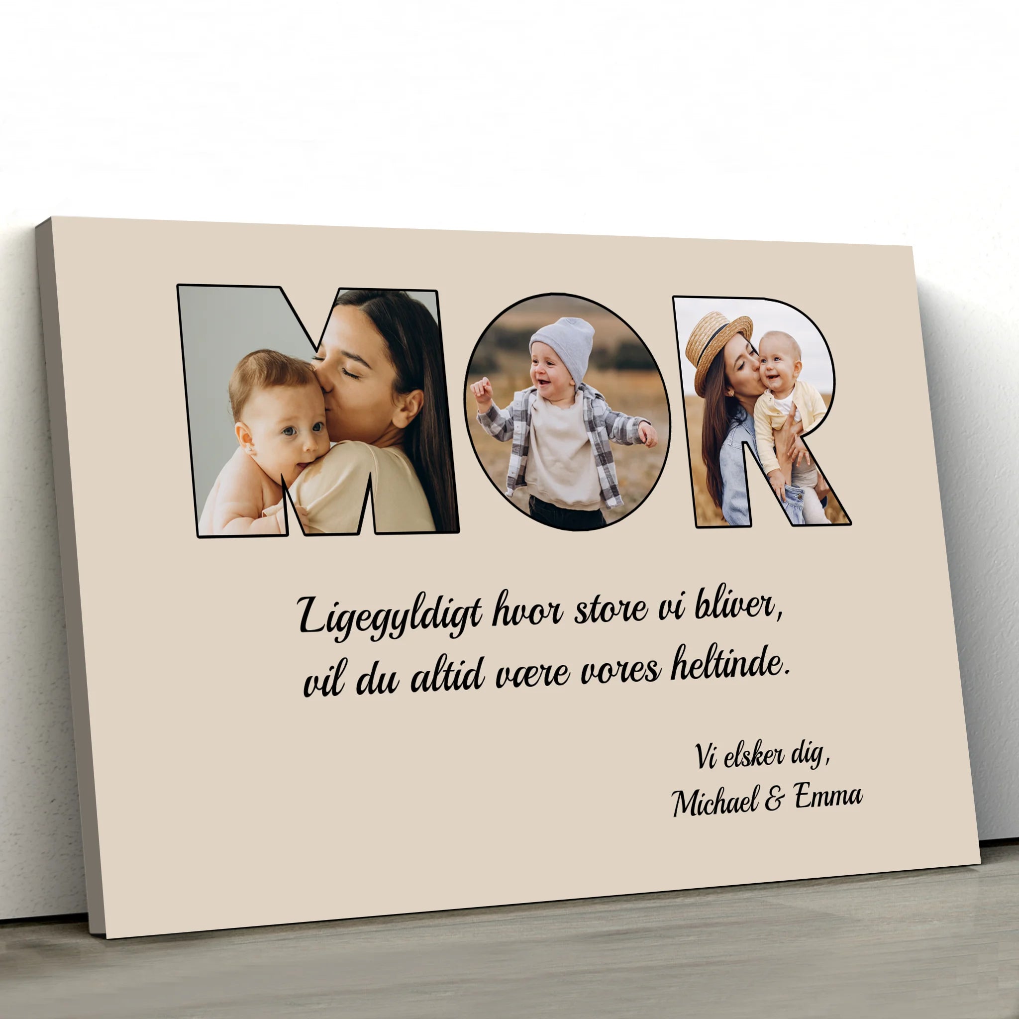 Personligt lærred "Mor er stadig min heltinde"