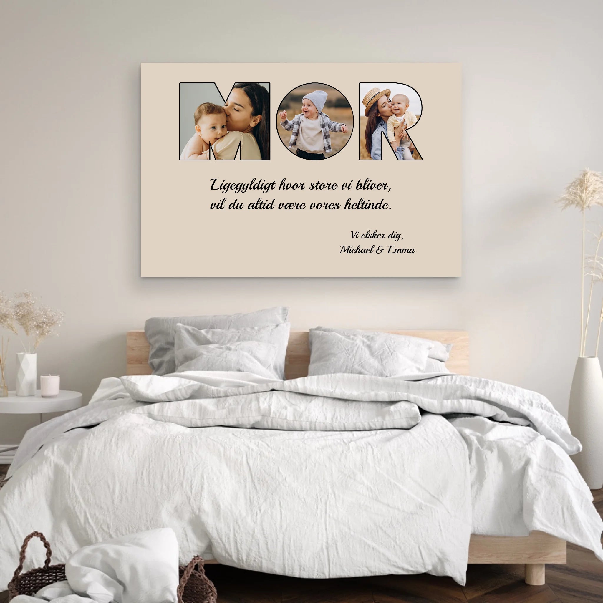 Personligt lærred "Mor er stadig min heltinde"