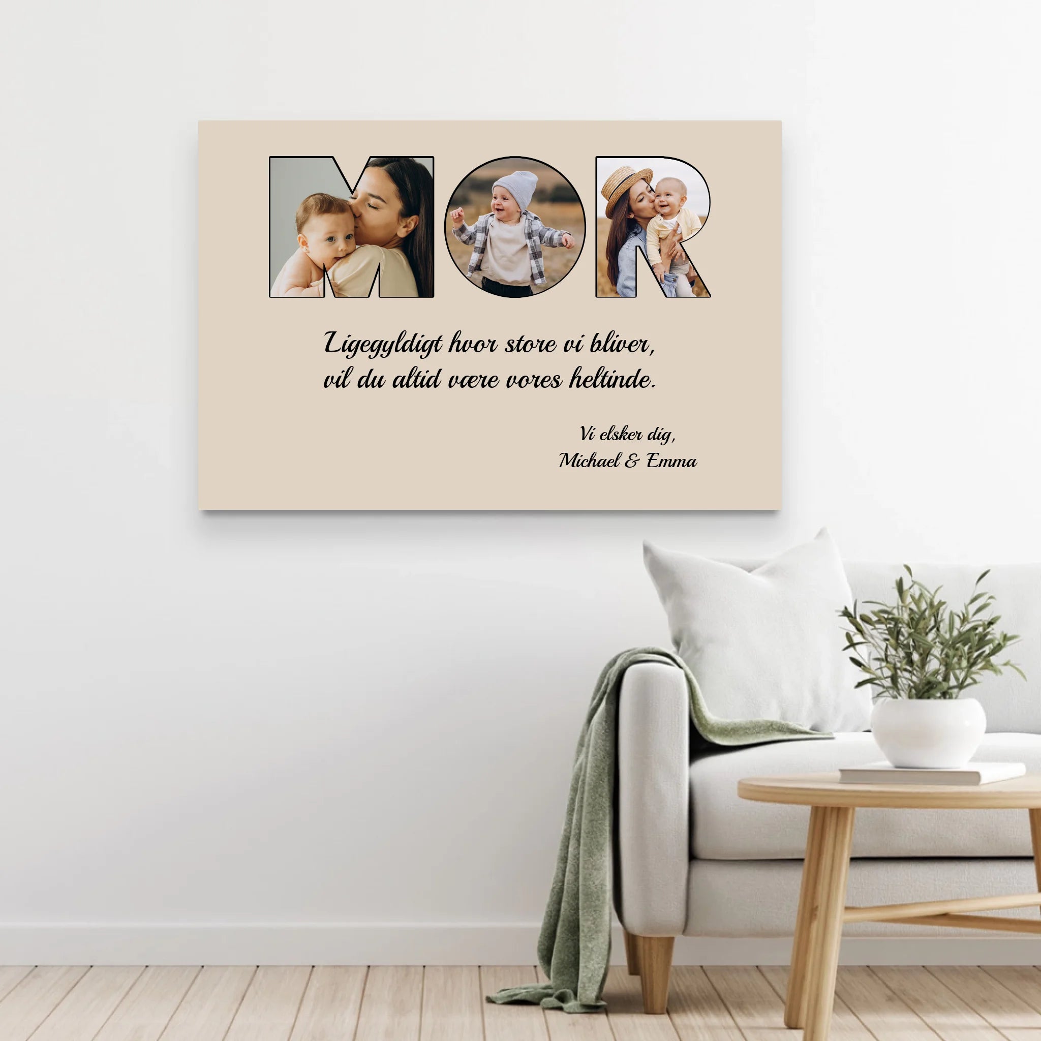 Personligt lærred "Mor er stadig min heltinde"