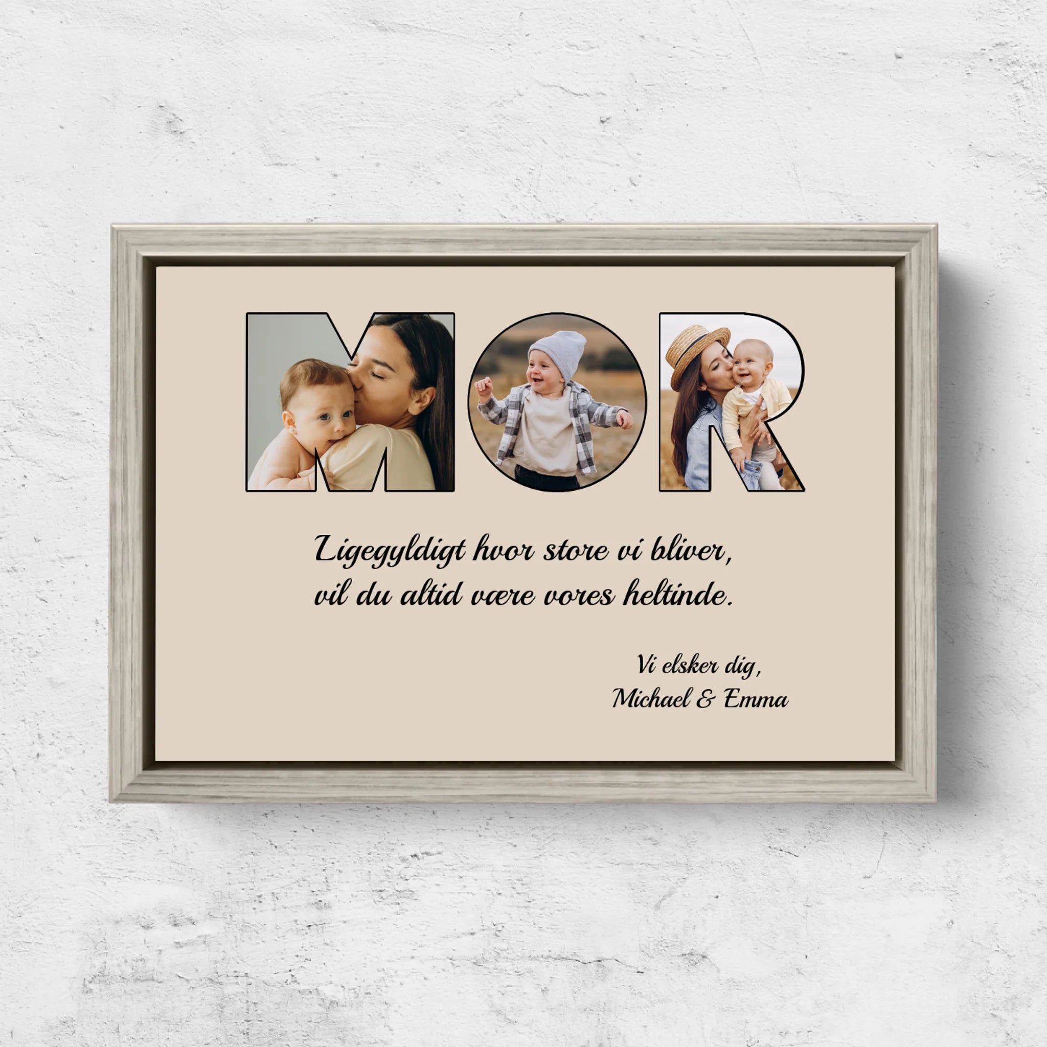 Personligt lærred "Mor er stadig min heltinde"