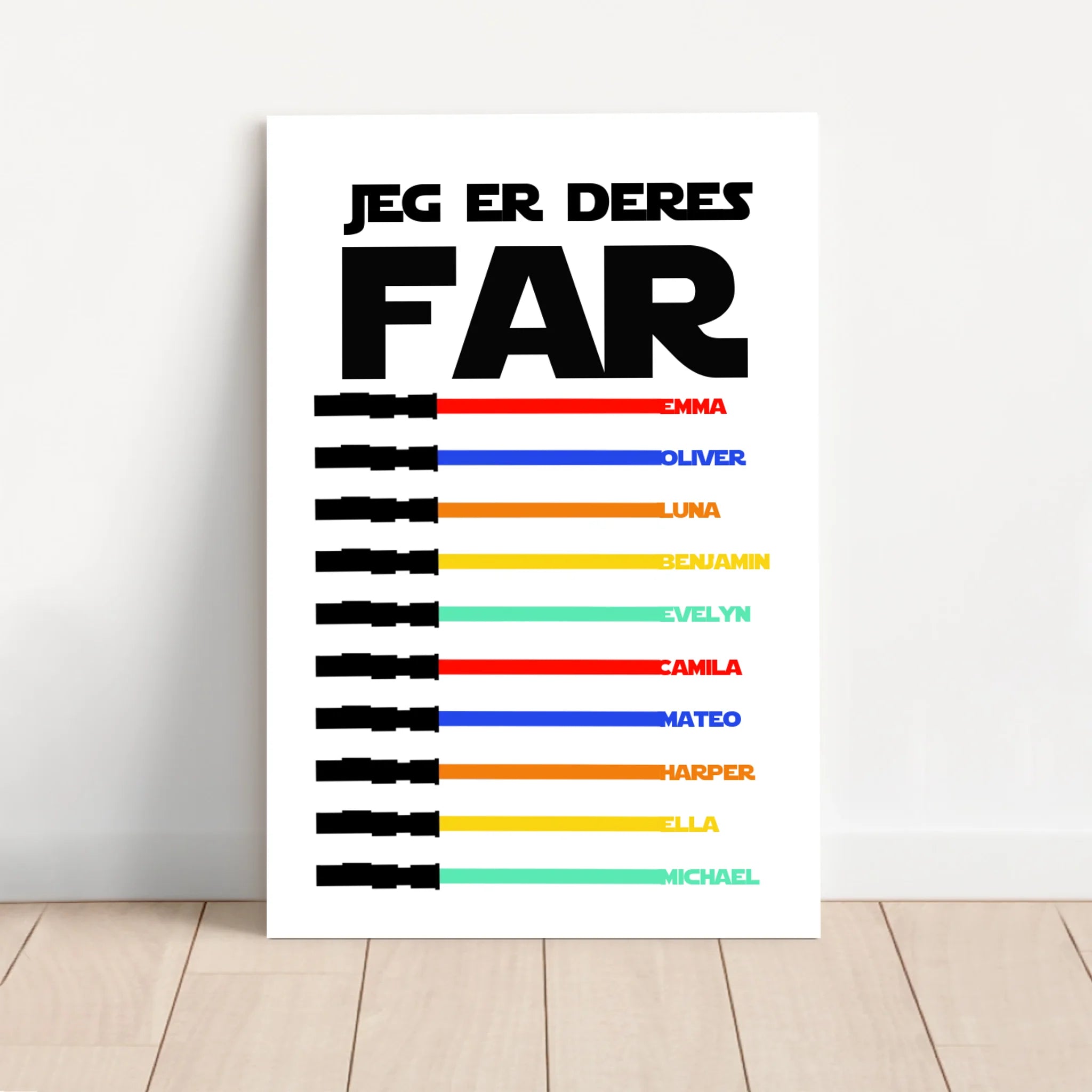 Personligt lærred "Jeg er deres far"