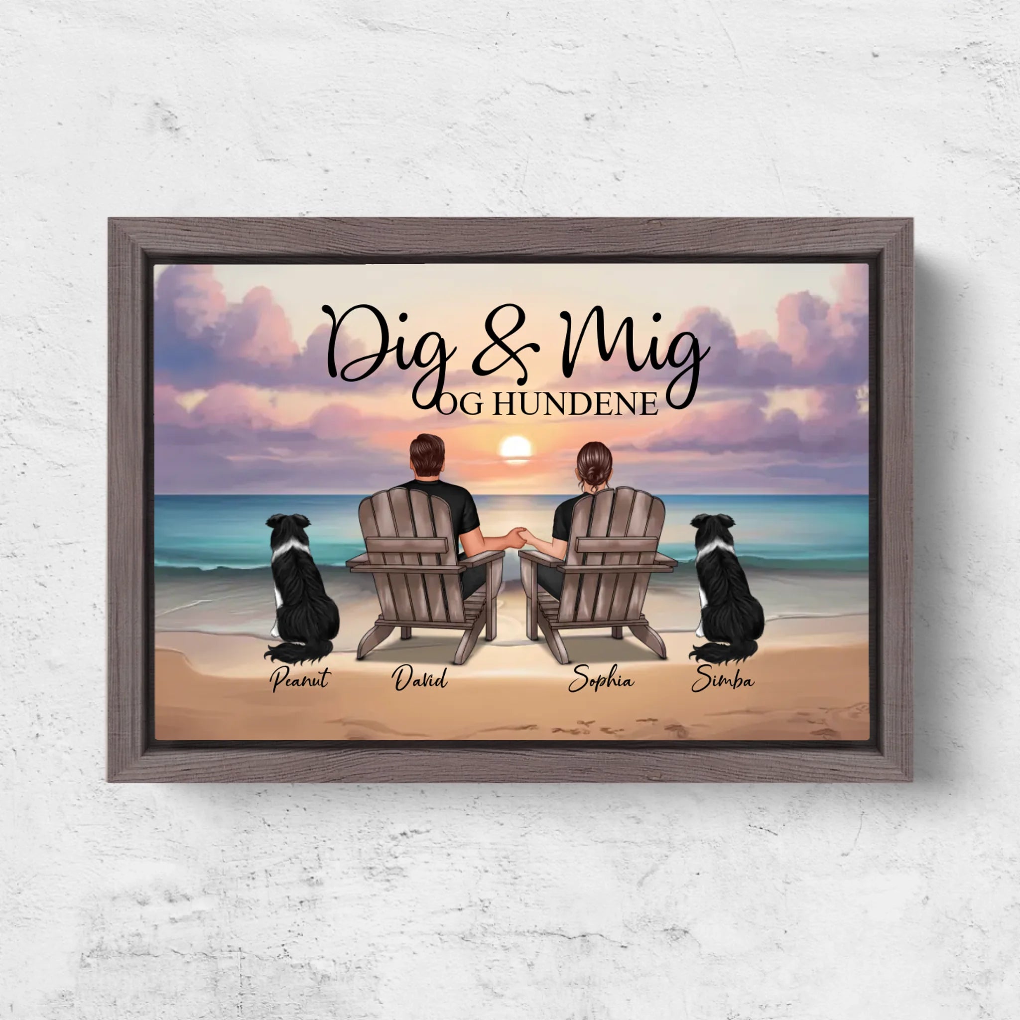 Horizontal Framd Canvas-Ovak