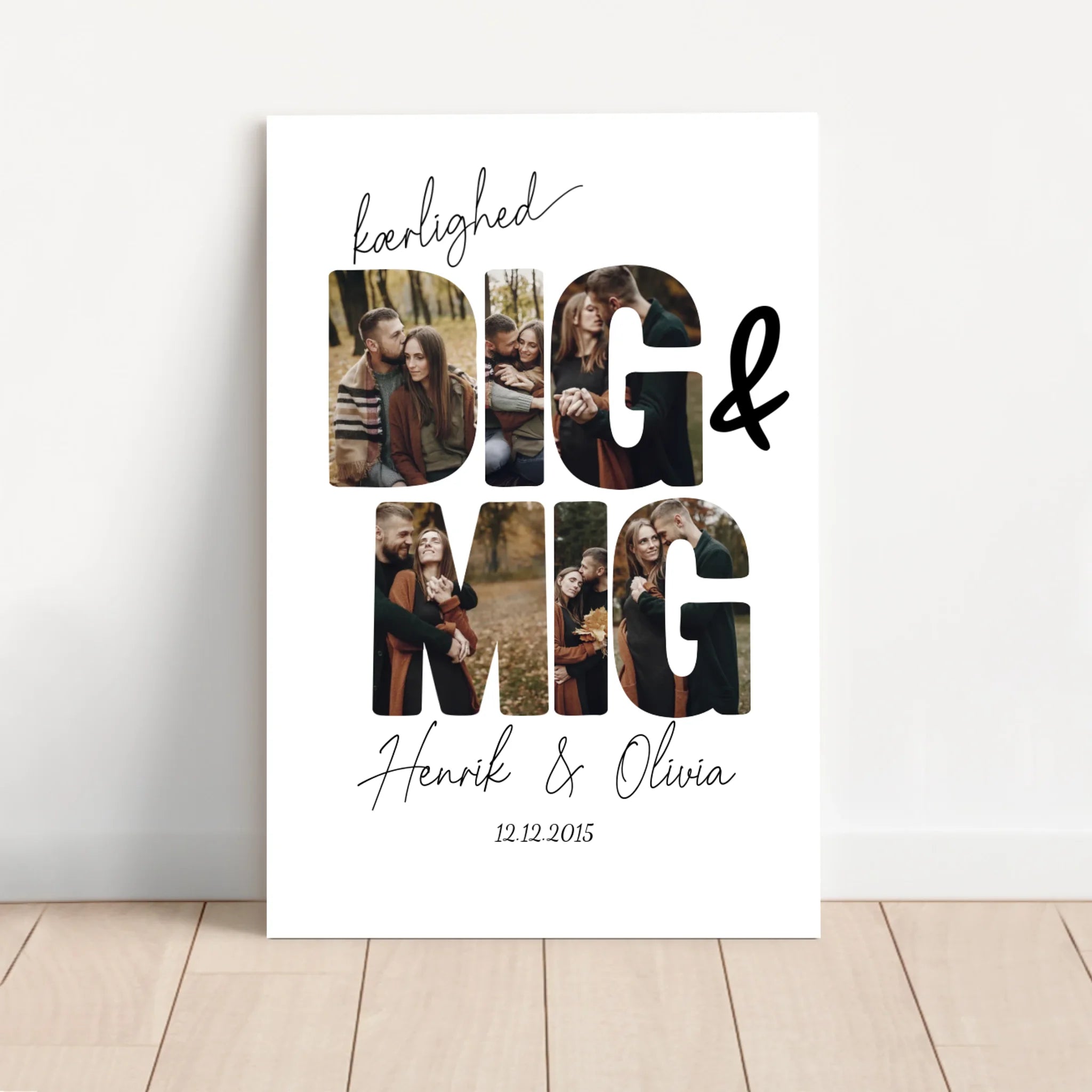 Personligt lærred “Dig og mig”