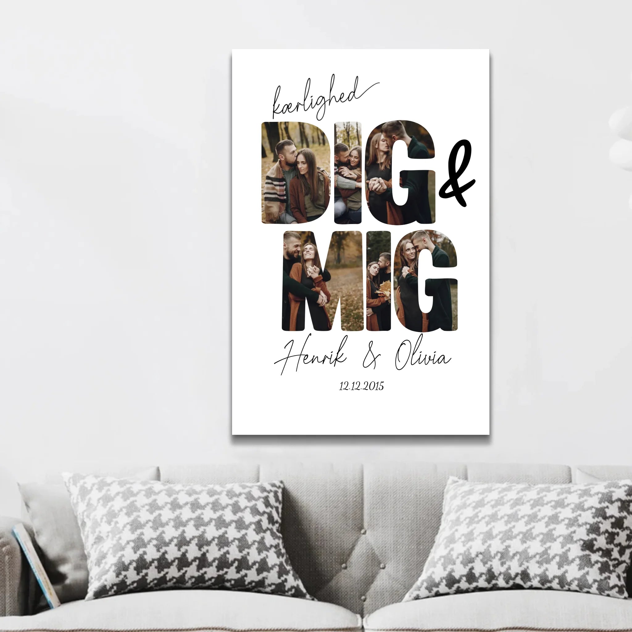 Personligt lærred “Dig og mig”