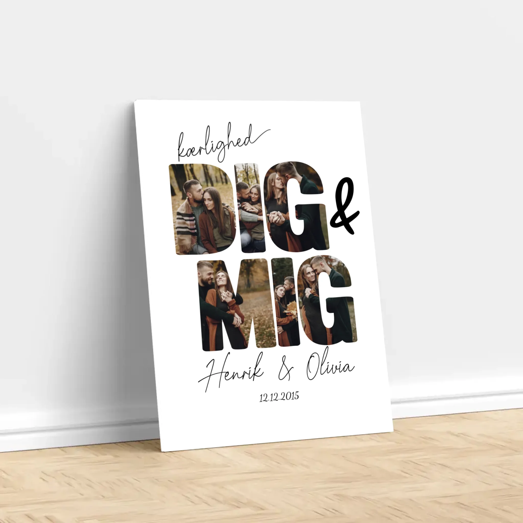 Personligt lærred “Dig og mig”