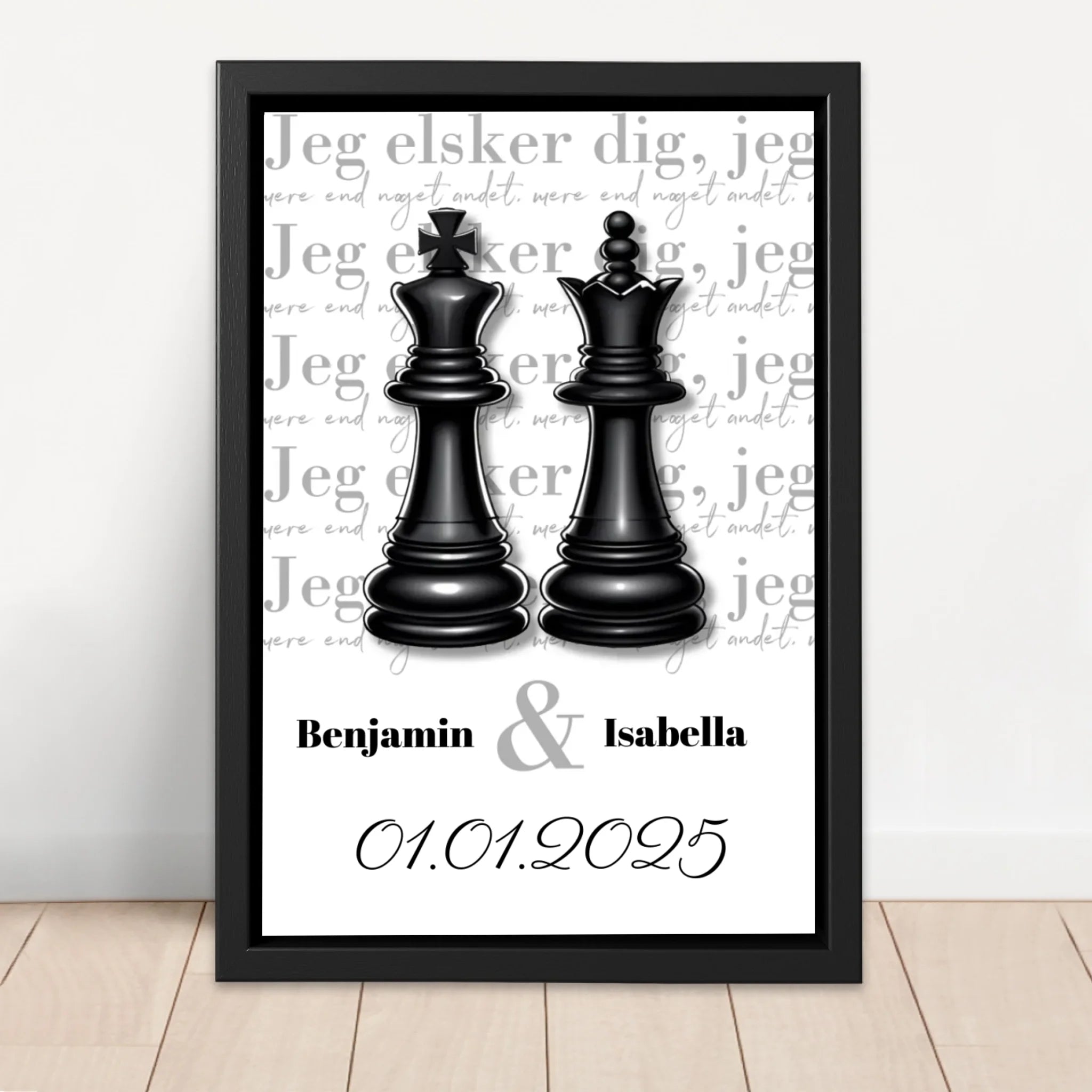 Personlig lærred “Dronningen og Kongen”