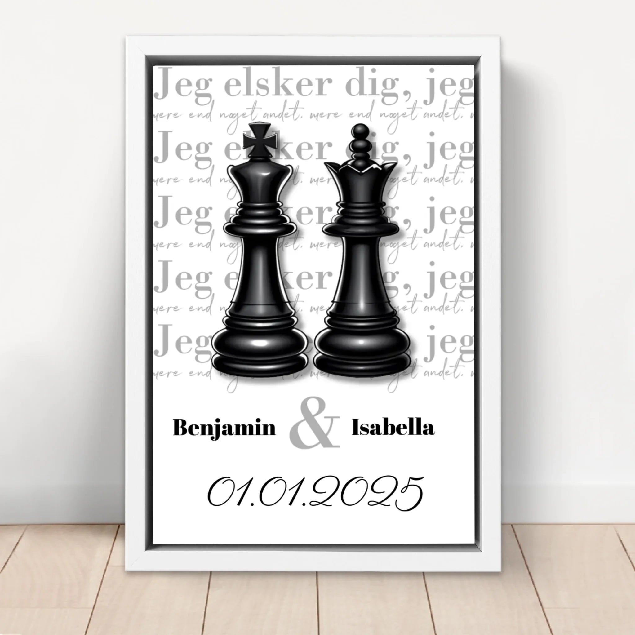 Personlig lærred “Dronningen og Kongen”