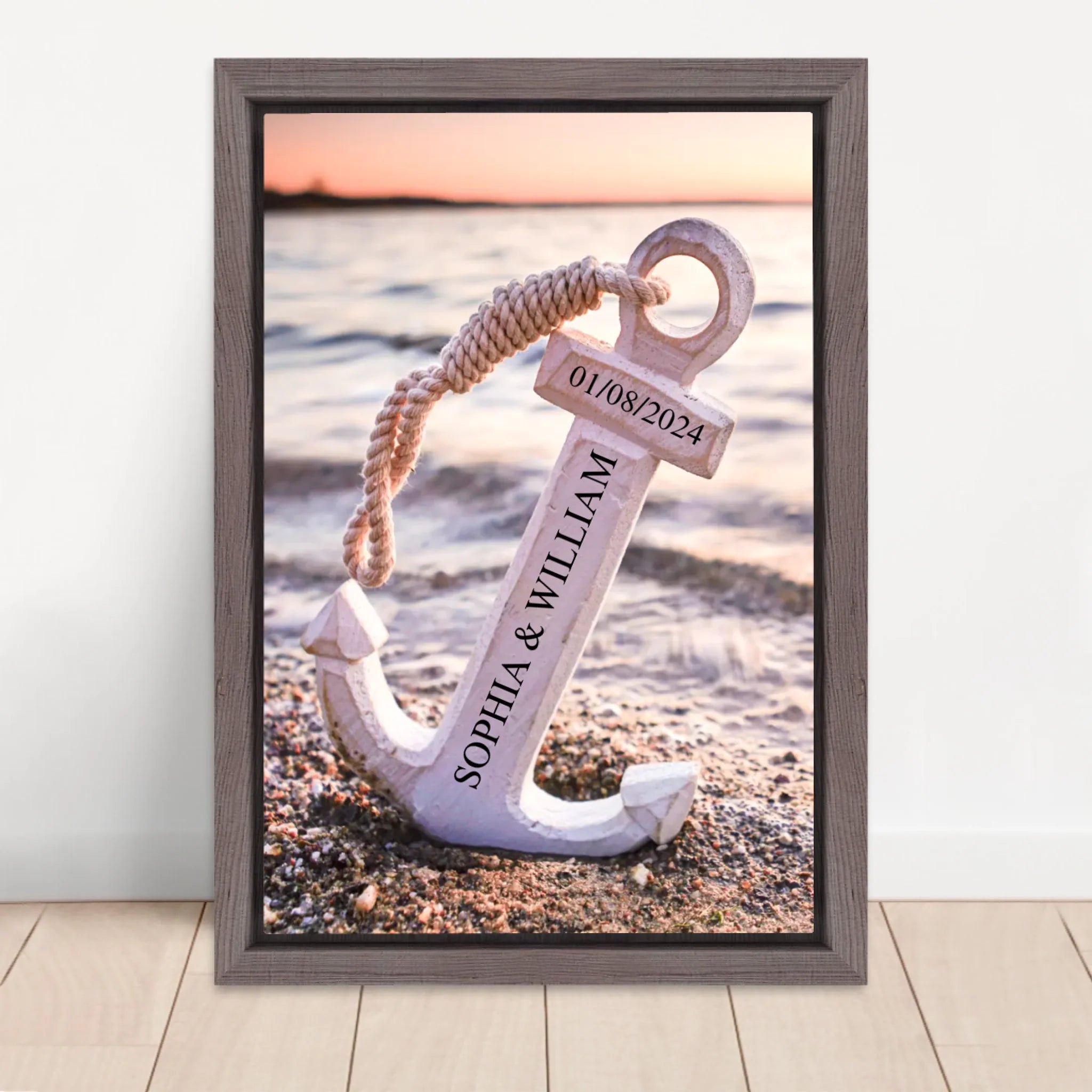 Vertical Framed Canvas-Oak 2026