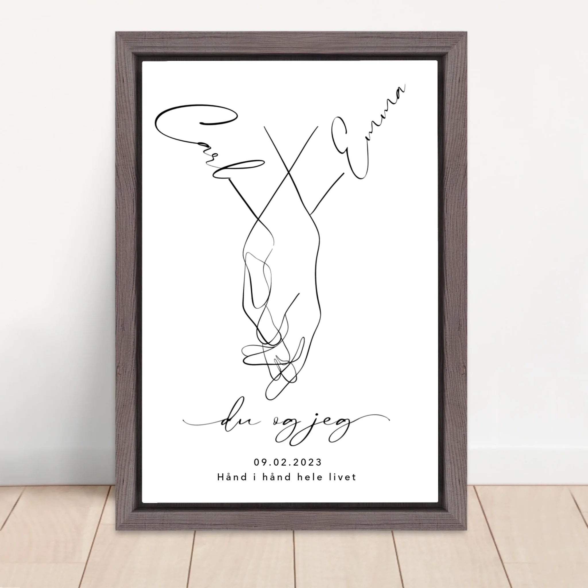 Vertical Framed Canvas-Oak 2026