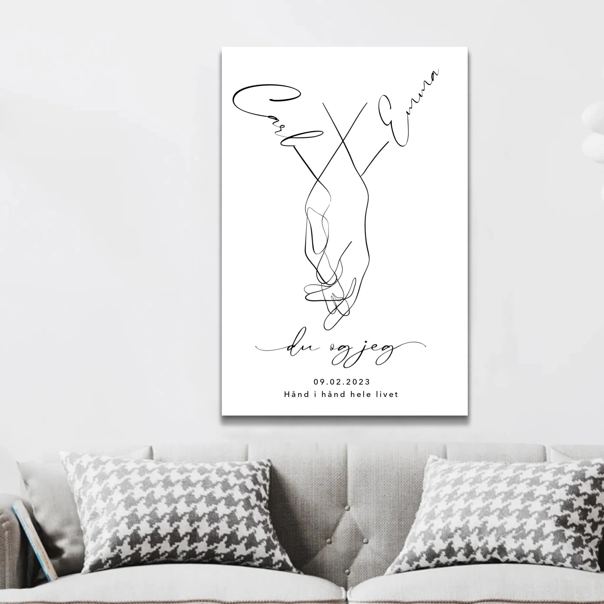 Personligt lærred “Du og jeg”