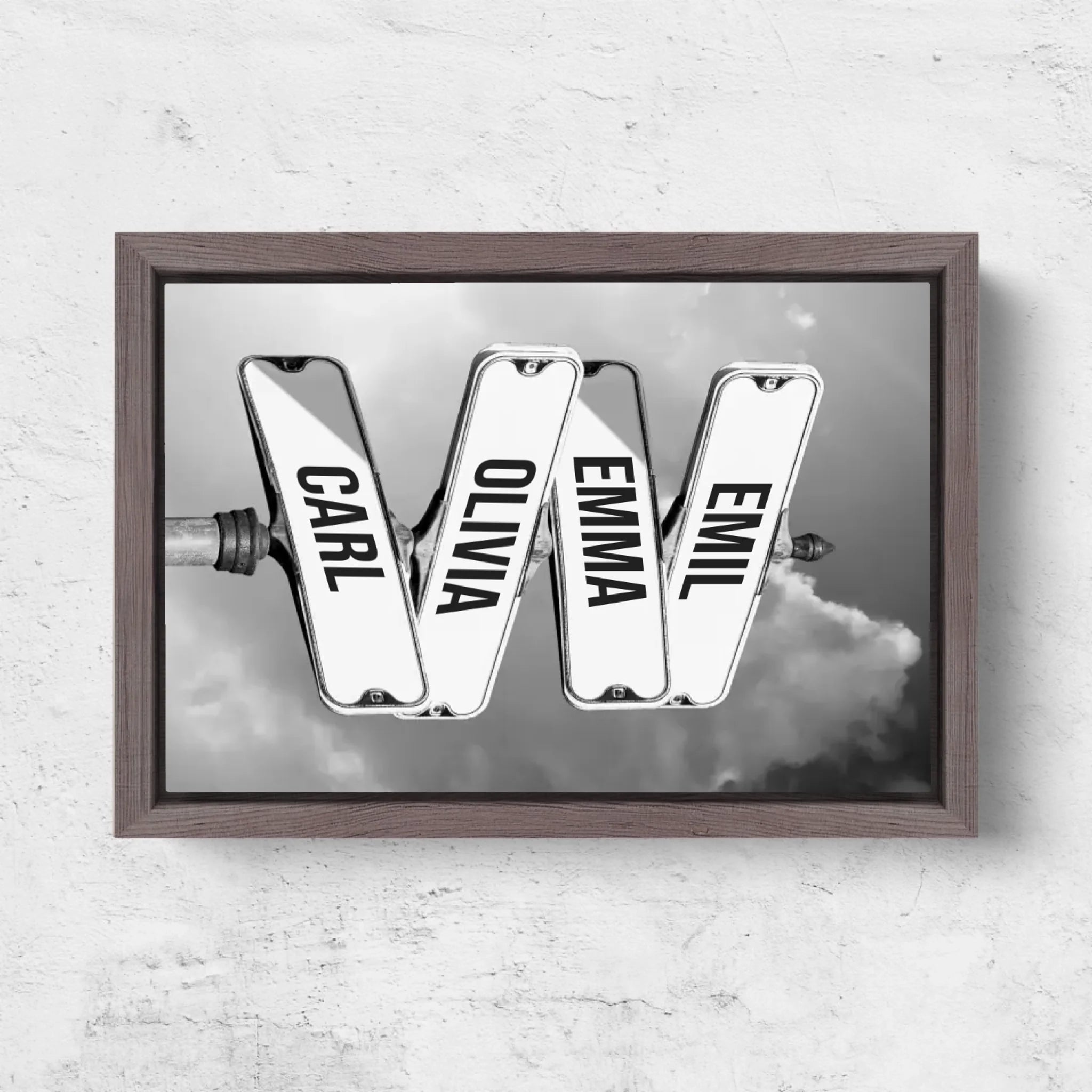 Horizontal Framd Canvas-Ovak