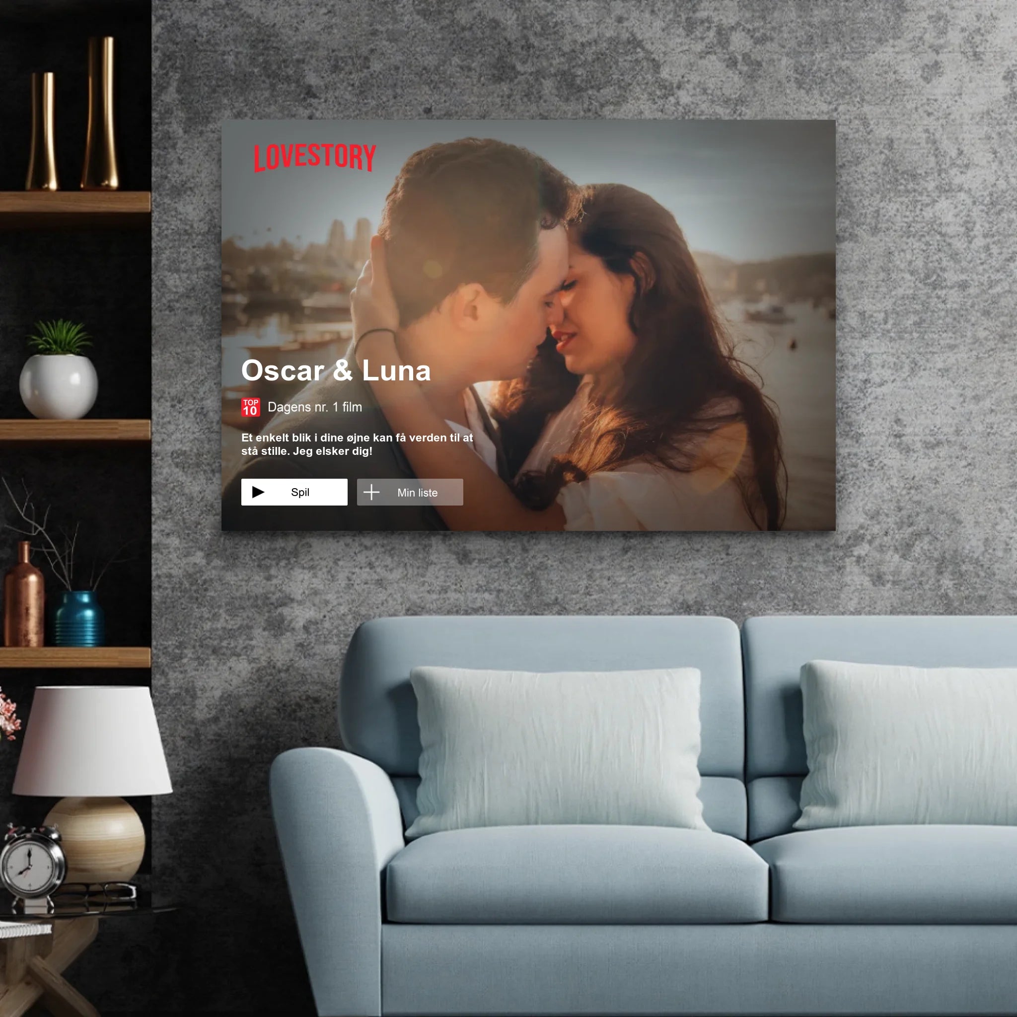 Personligt lærred “Lovestory”