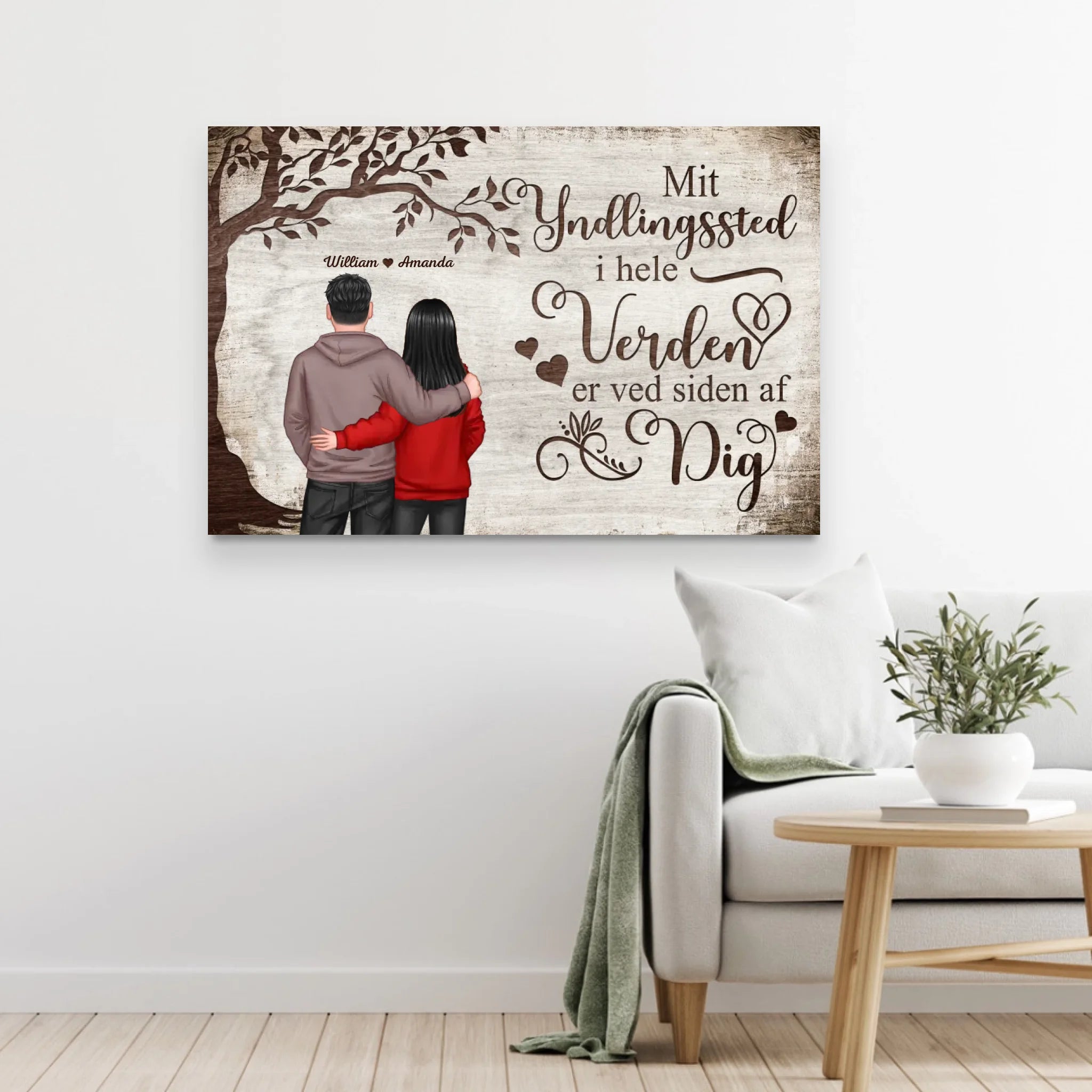 Personligt lærred “Yndlingssted - udsigt bagfra”