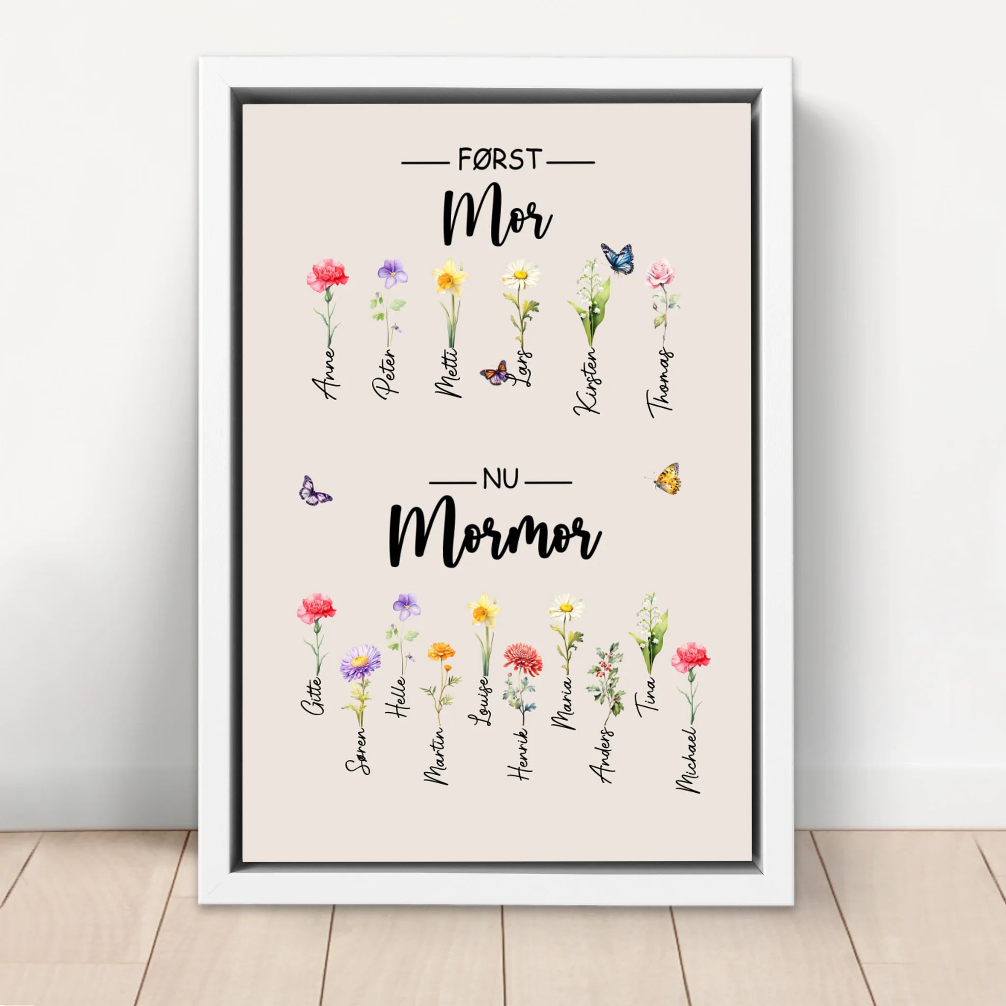 Personligt lærred "Først mor, nu bedstemor"