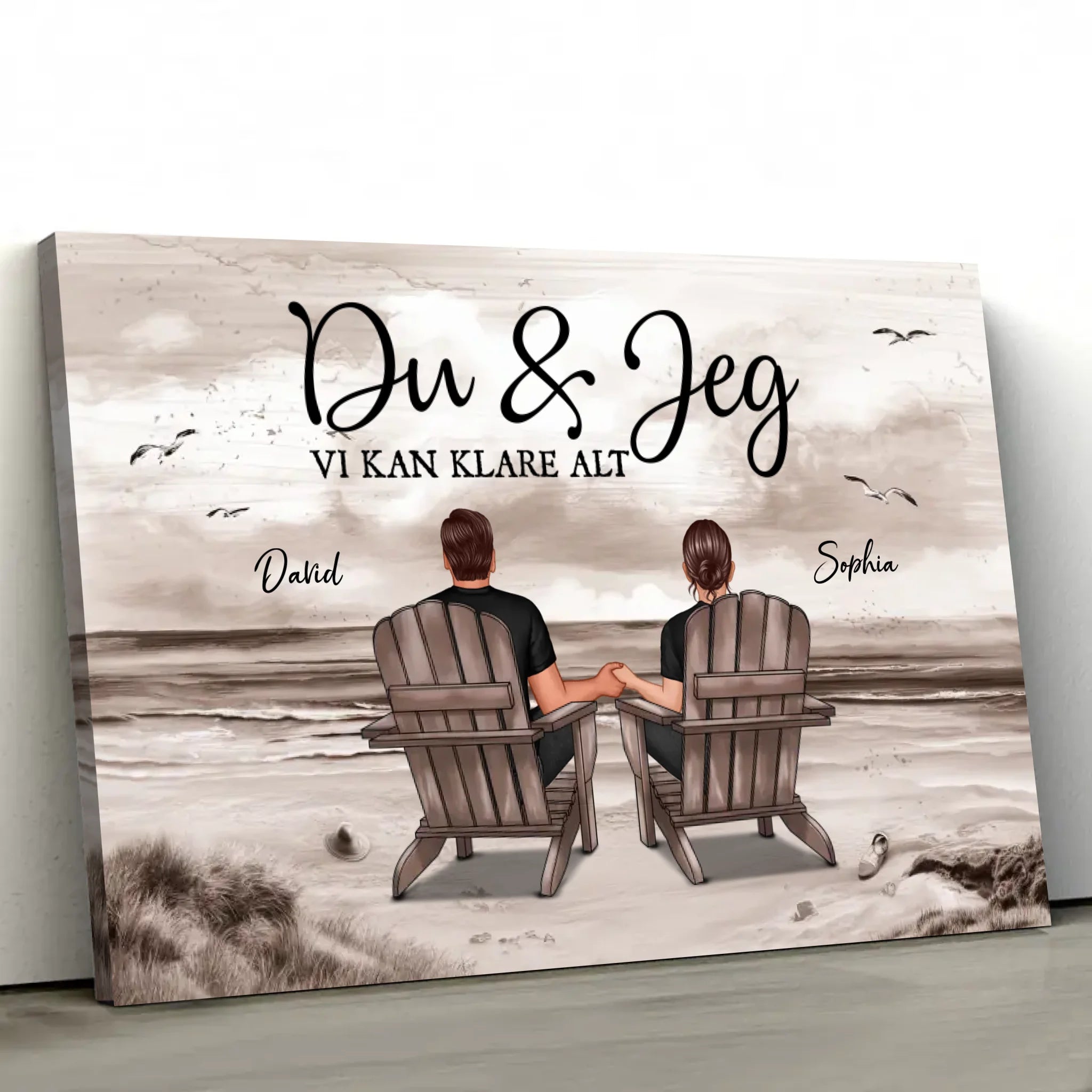 Personligt lærred “Du og jeg, vi kan gøre alt”